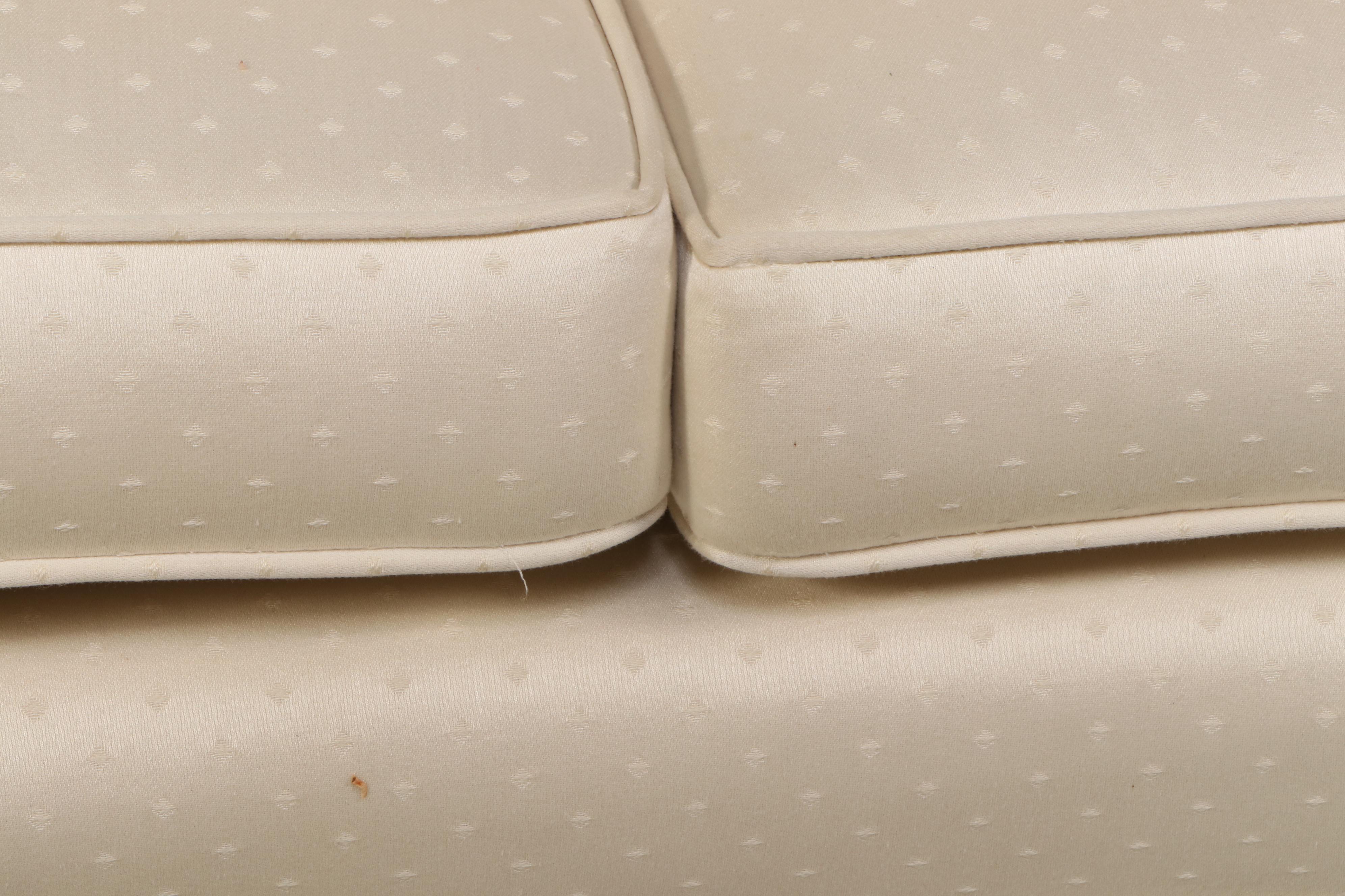 Queen Anne Style Caned Birch Framed Sofa, Mid-20th Century