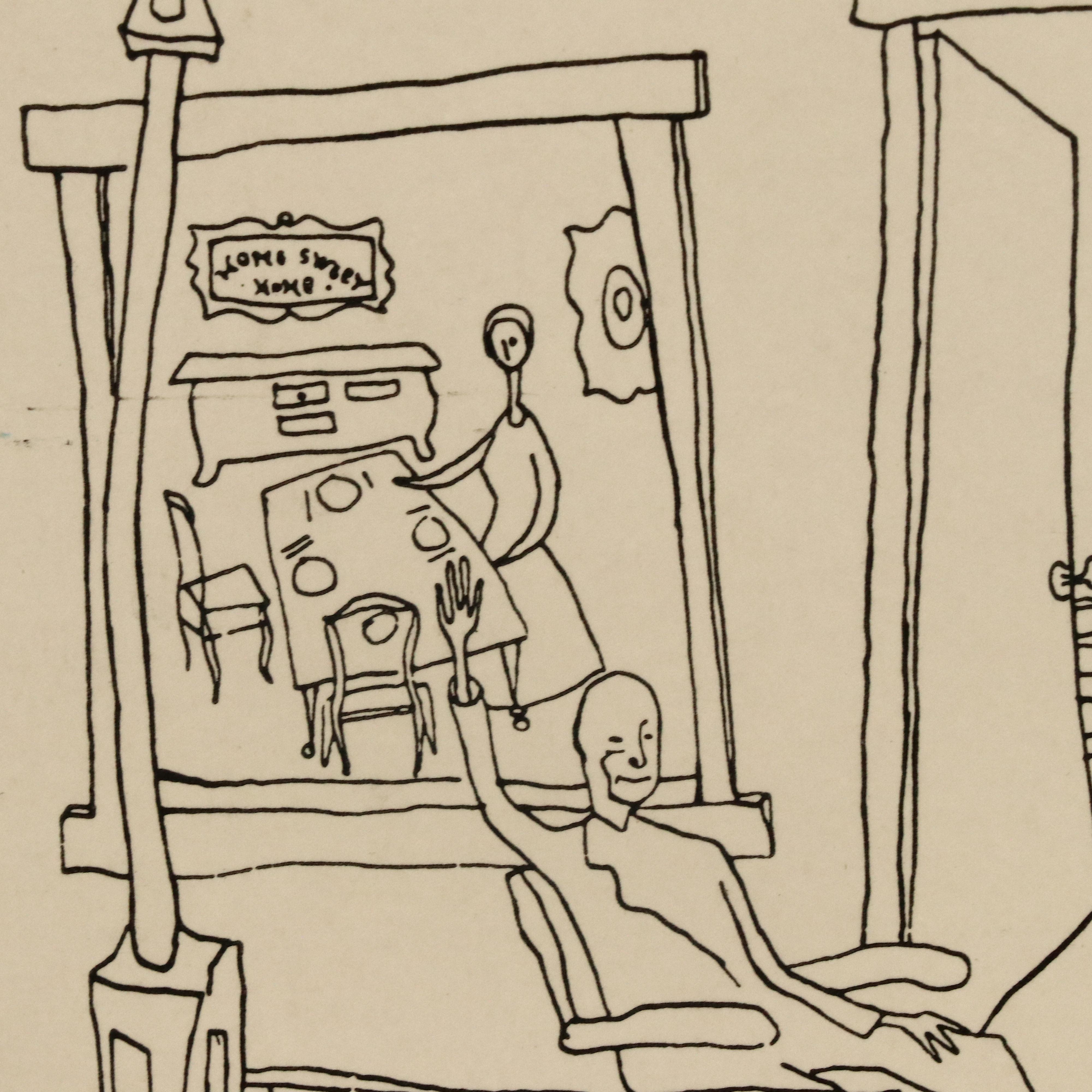 Portfolio of 12 Illustrations by Bezalel Schatz for Henry Miller