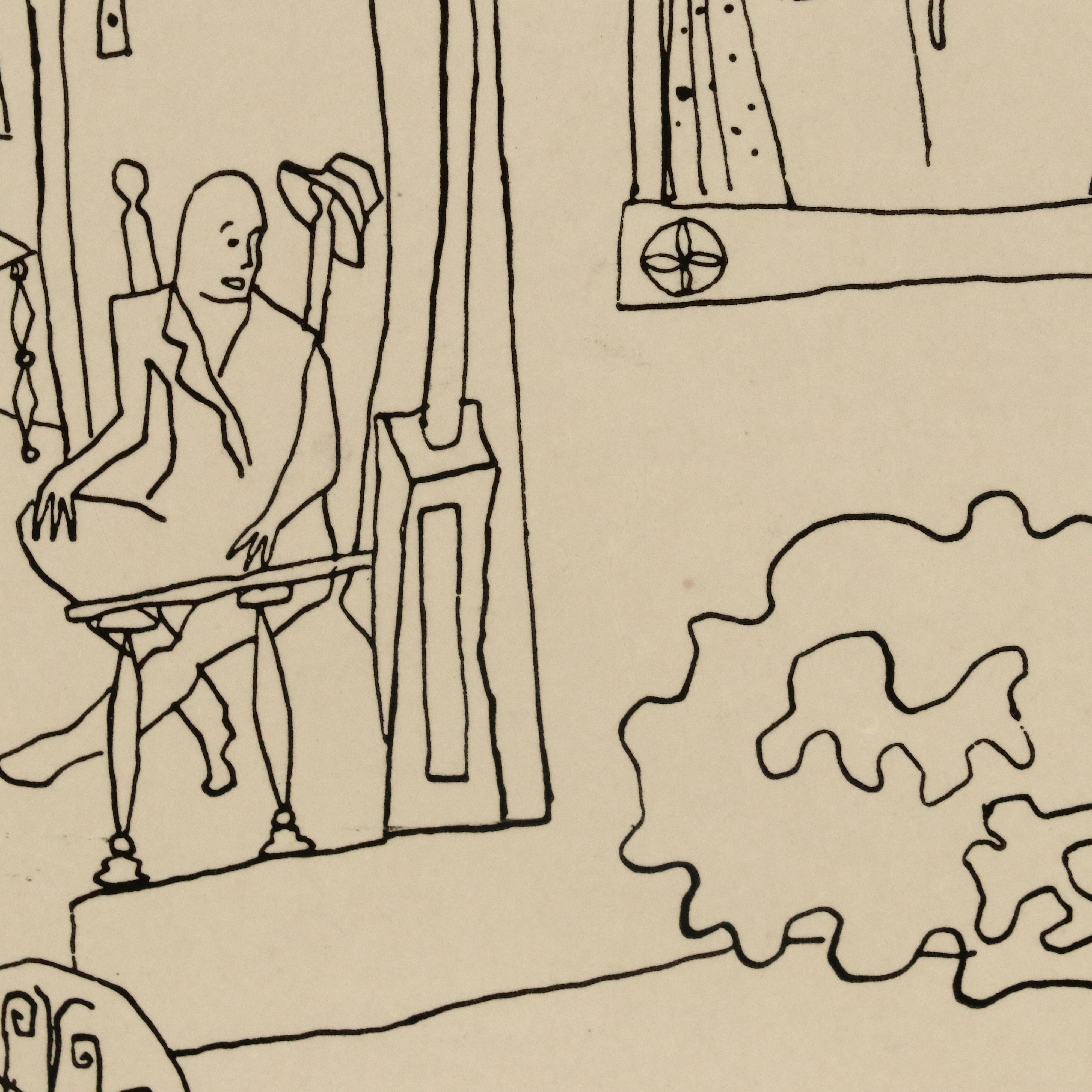 Portfolio of 12 Illustrations by Bezalel Schatz for Henry Miller