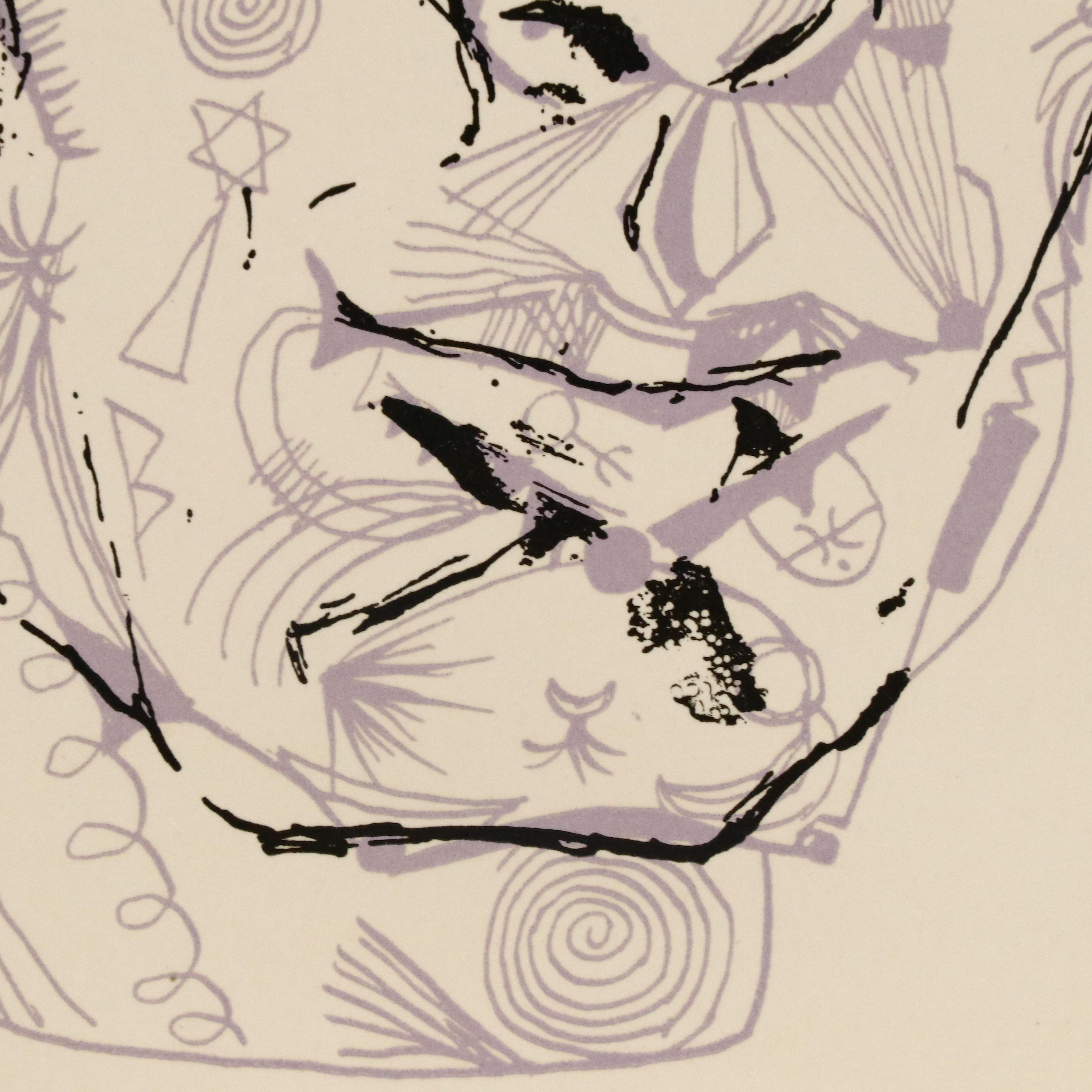 Portfolio of 12 Illustrations by Bezalel Schatz for Henry Miller