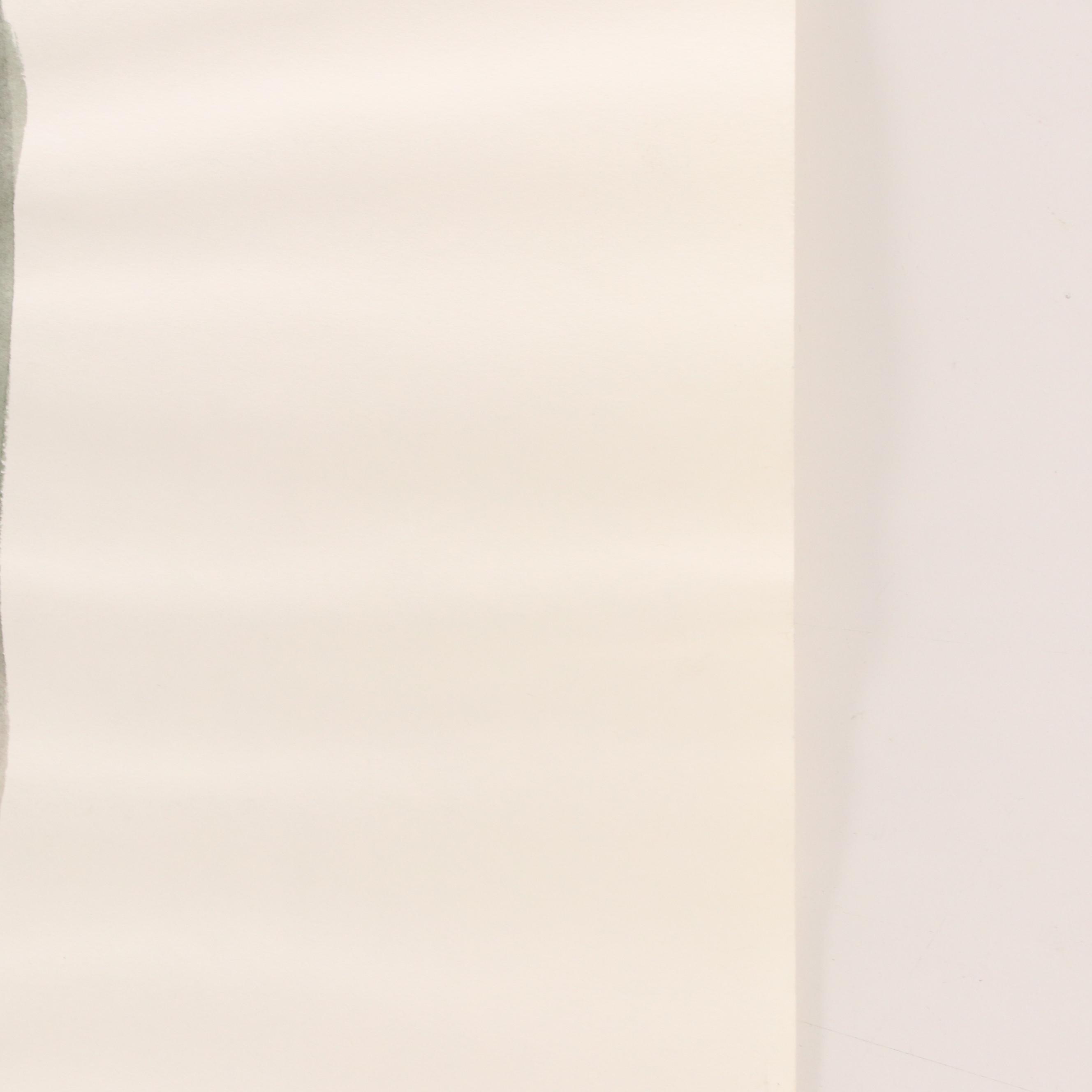 Jack Meanwell Stylized Portrait Watercolor Painting, 1997