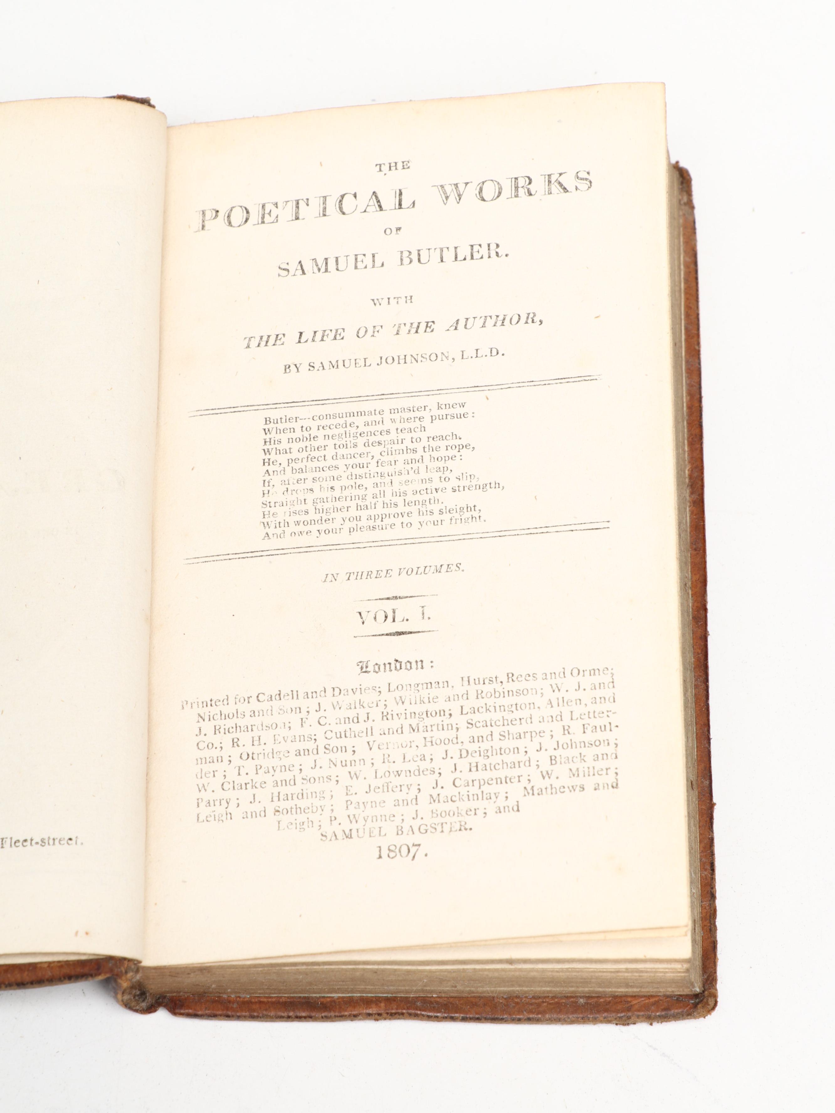 "The Poetical Works of John Gay" and Other Poetry Collections, Early 19th C.