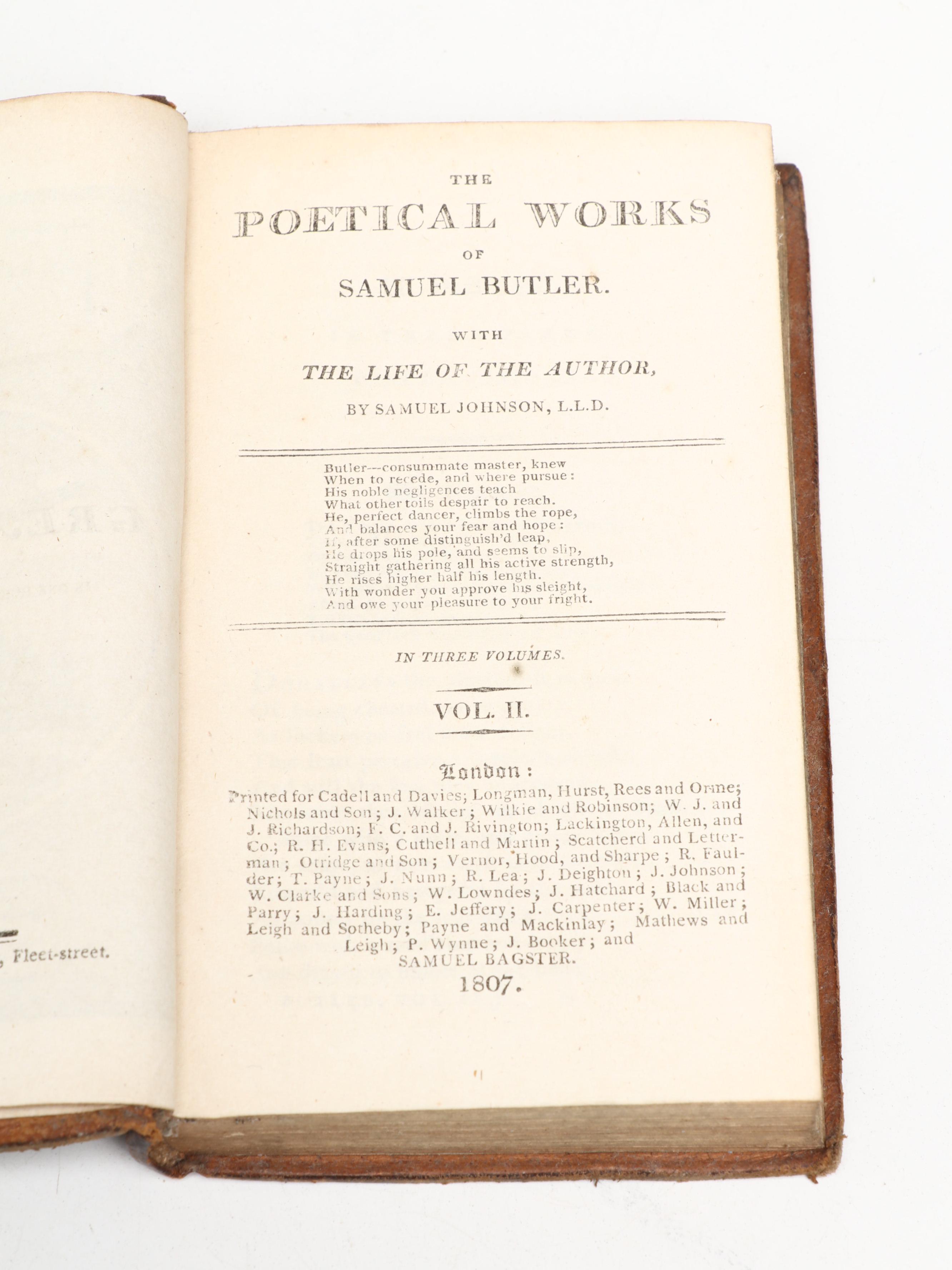 "The Poetical Works of John Gay" and Other Poetry Collections, Early 19th C.