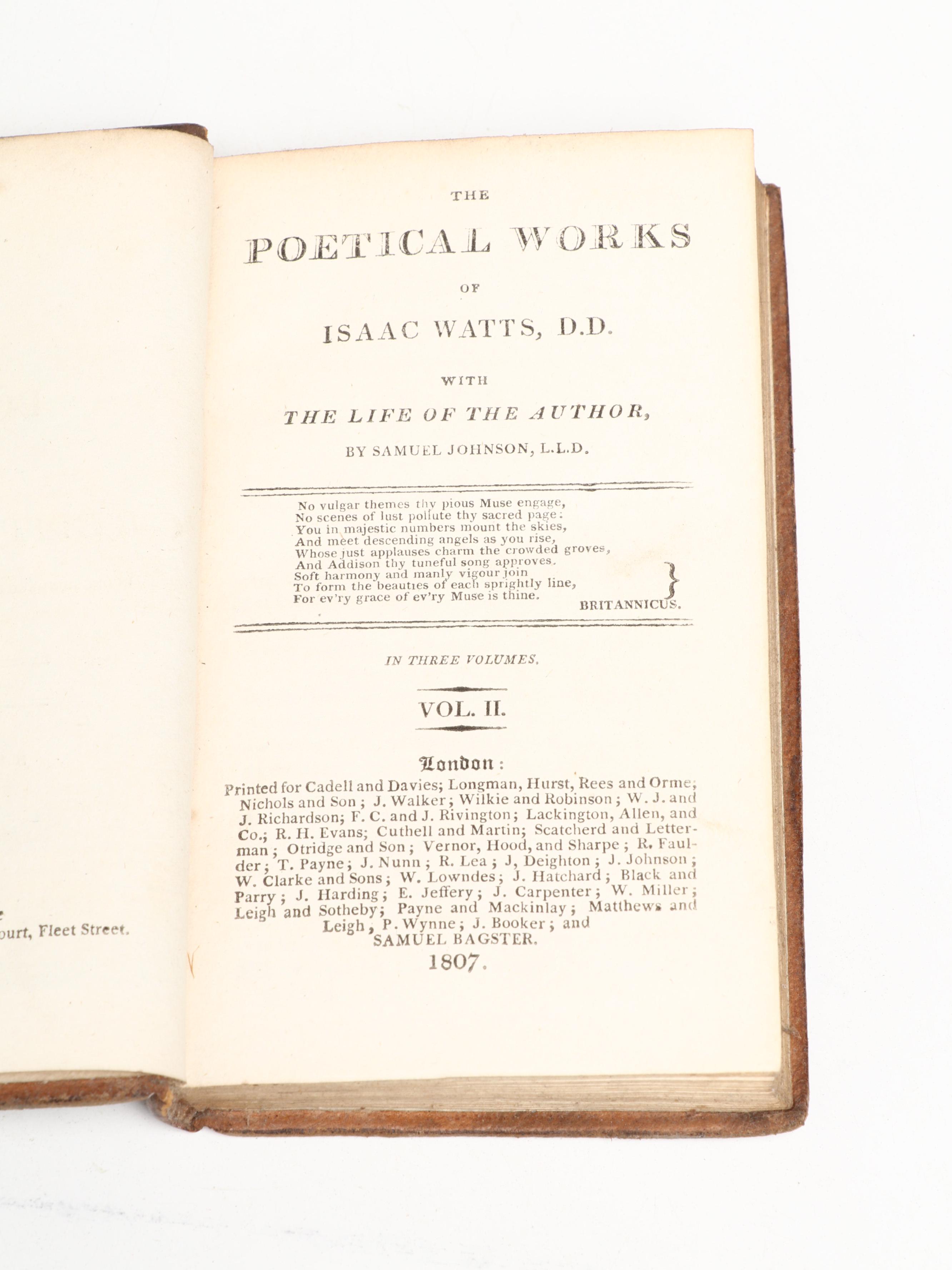 "The Poetical Works of John Gay" and Other Poetry Collections, Early 19th C.