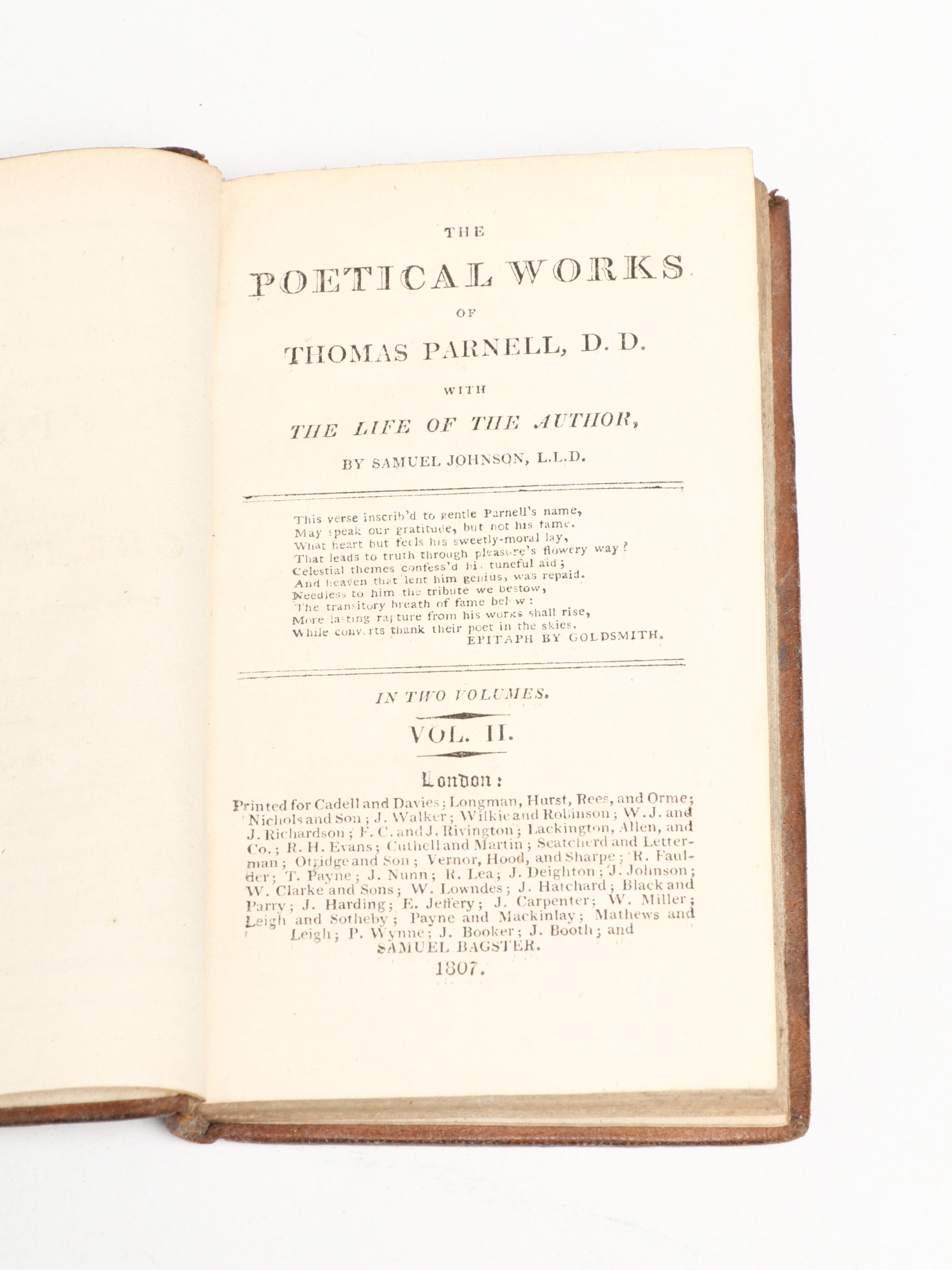 "The Poetical Works of John Gay" and Other Poetry Collections, Early 19th C.