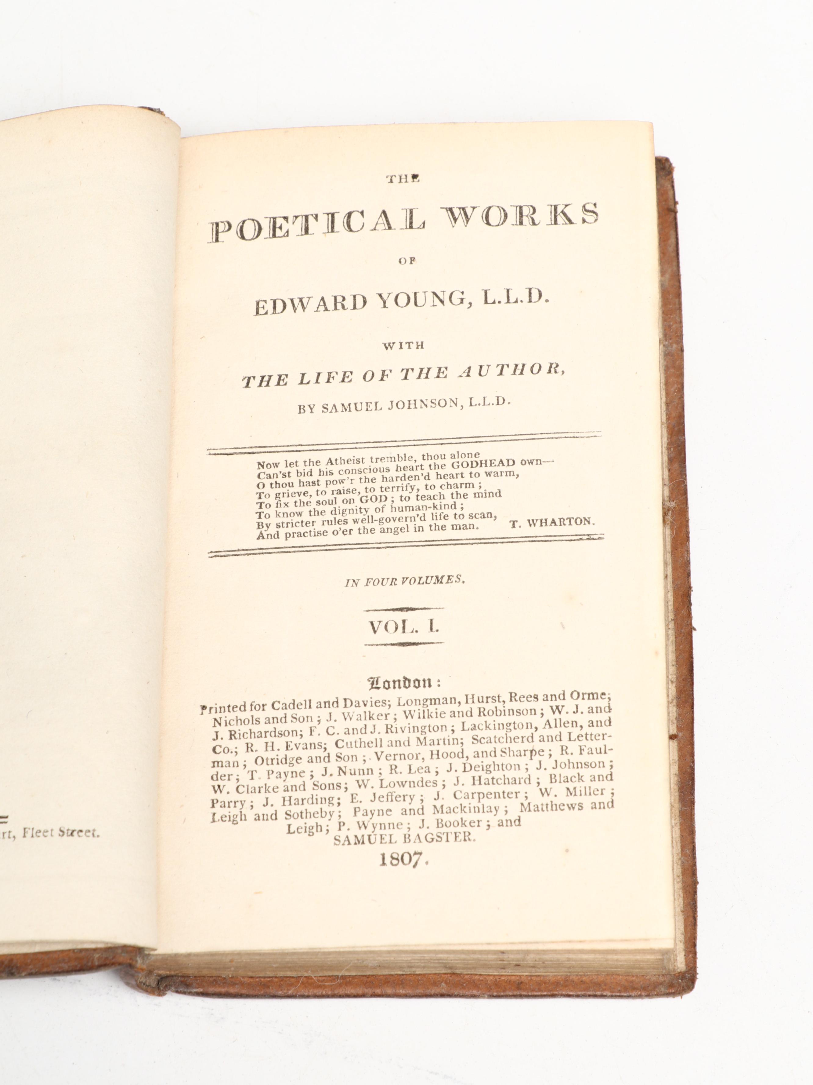 "The Poetical Works of John Gay" and Other Poetry Collections, Early 19th C.