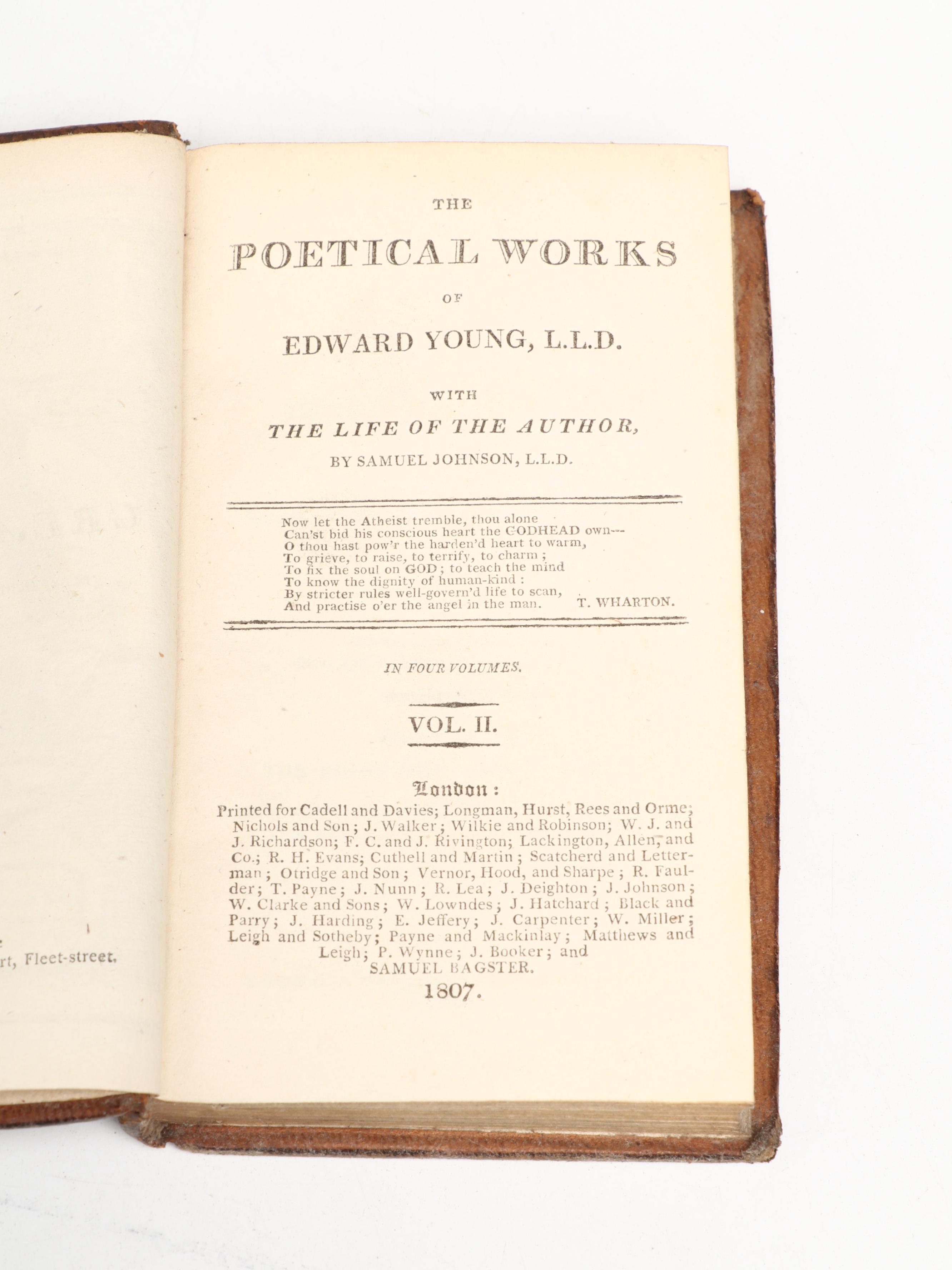 "The Poetical Works of John Gay" and Other Poetry Collections, Early 19th C.