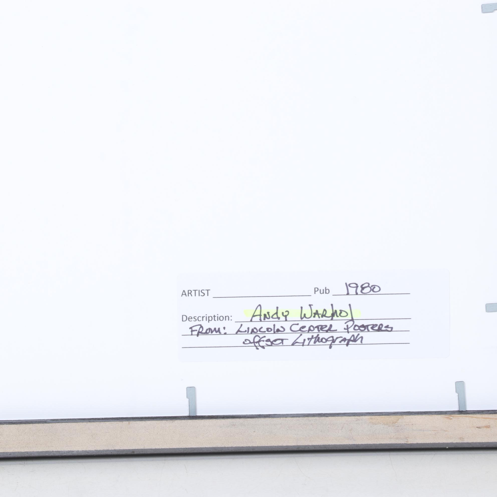 Offset Exhibition Poster After Andy Warhol for the Fifth New York Film Festival