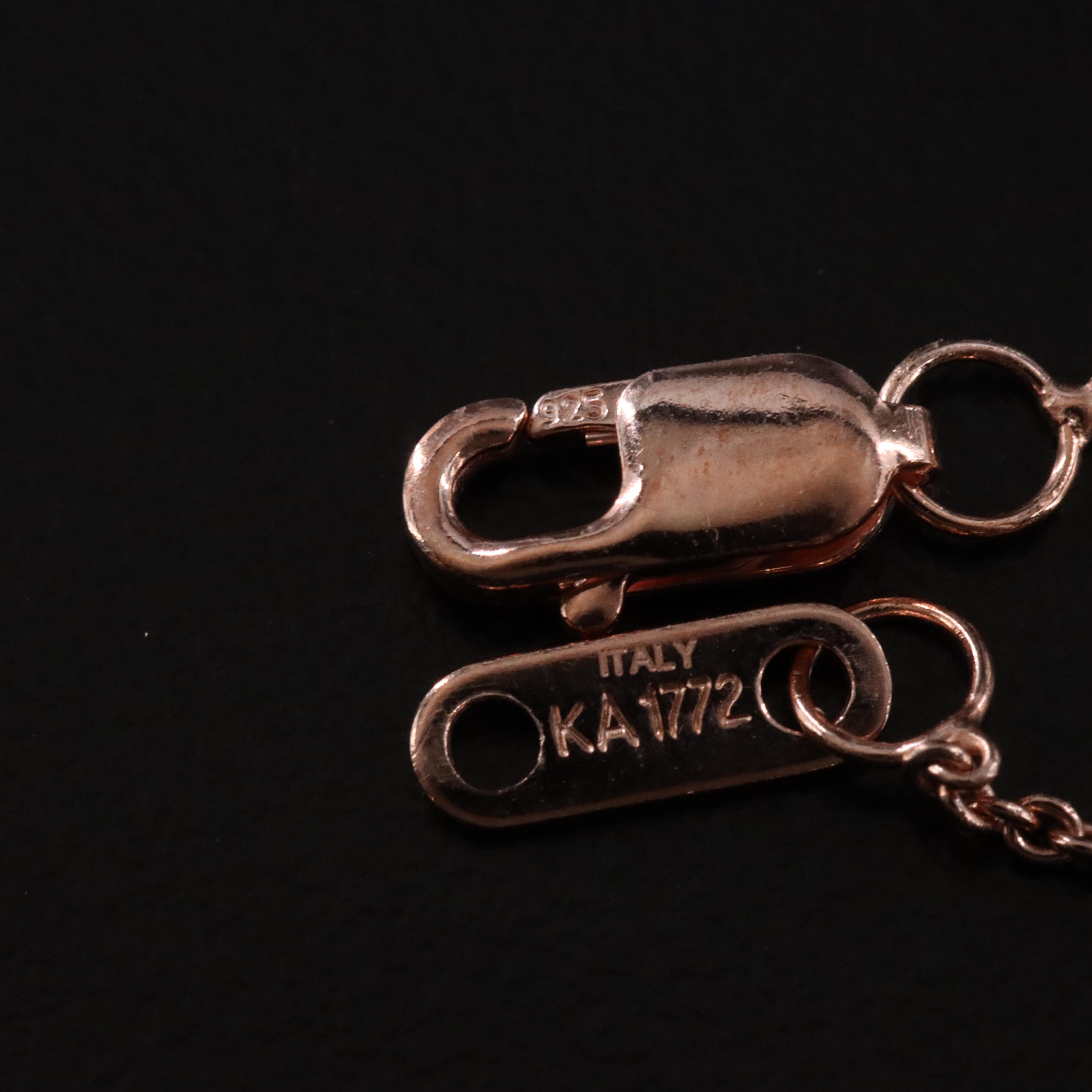 Sterling Citrine and Diamond Pendant Necklace