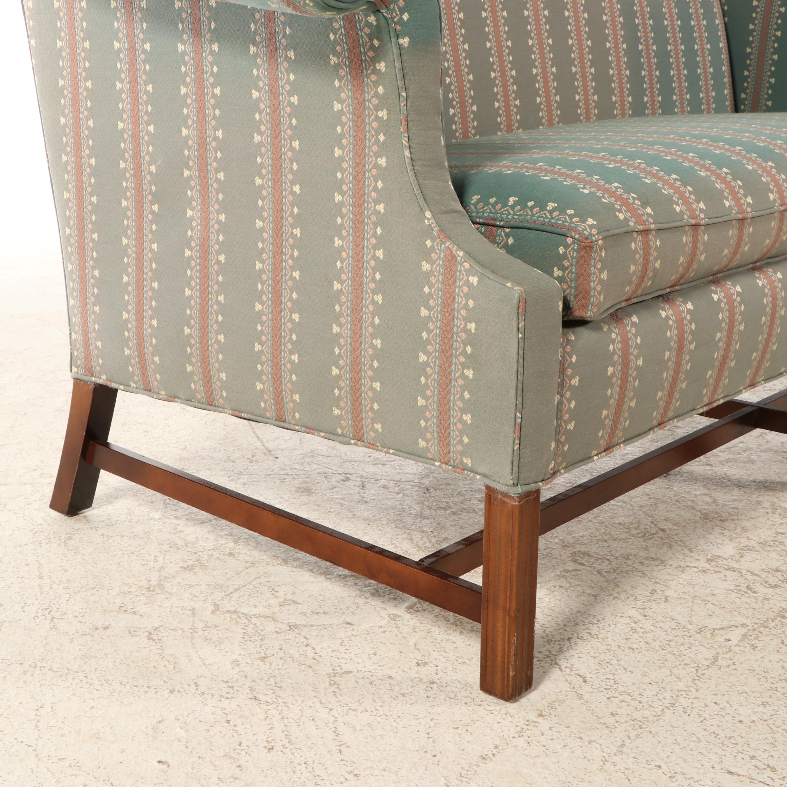 Pennsylvania House Chippendale Style Upholstered Mahogany Sofa, Late 20th C.