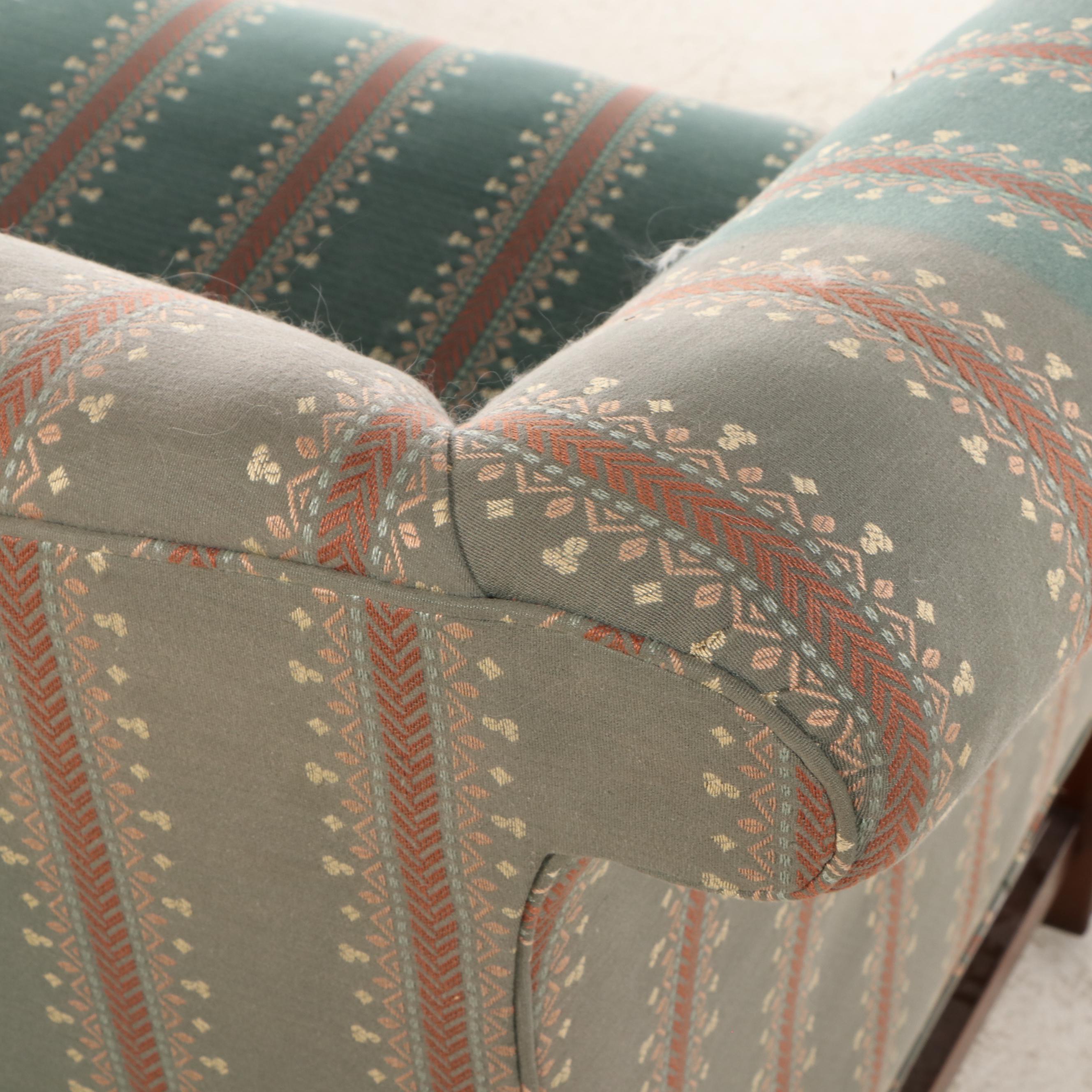 Pennsylvania House Chippendale Style Upholstered Mahogany Sofa, Late 20th C.