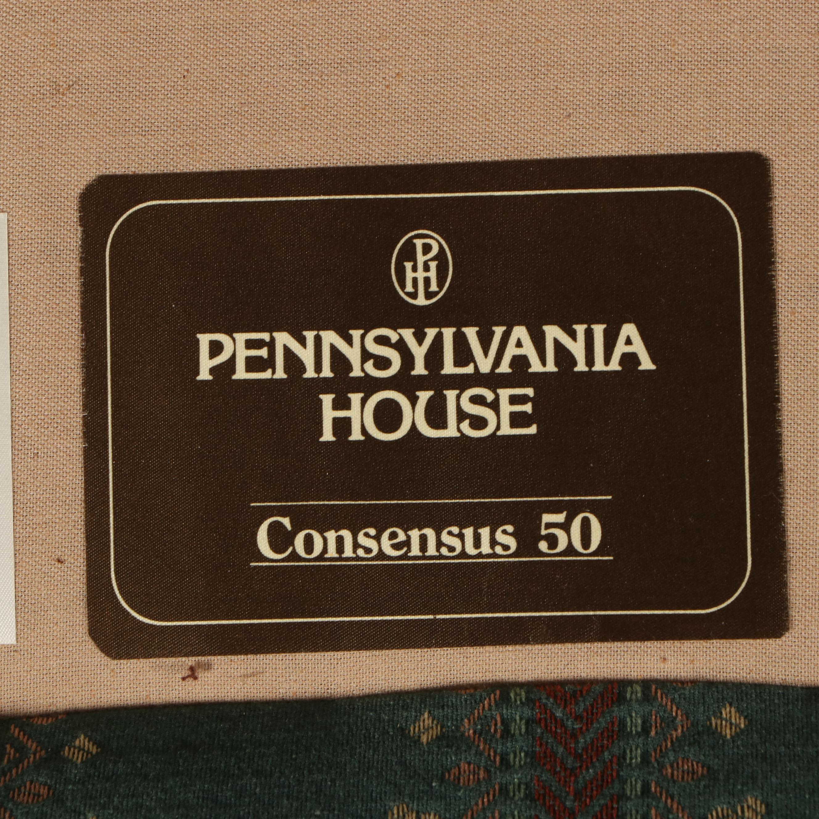 Pennsylvania House Chippendale Style Upholstered Mahogany Sofa, Late 20th C.