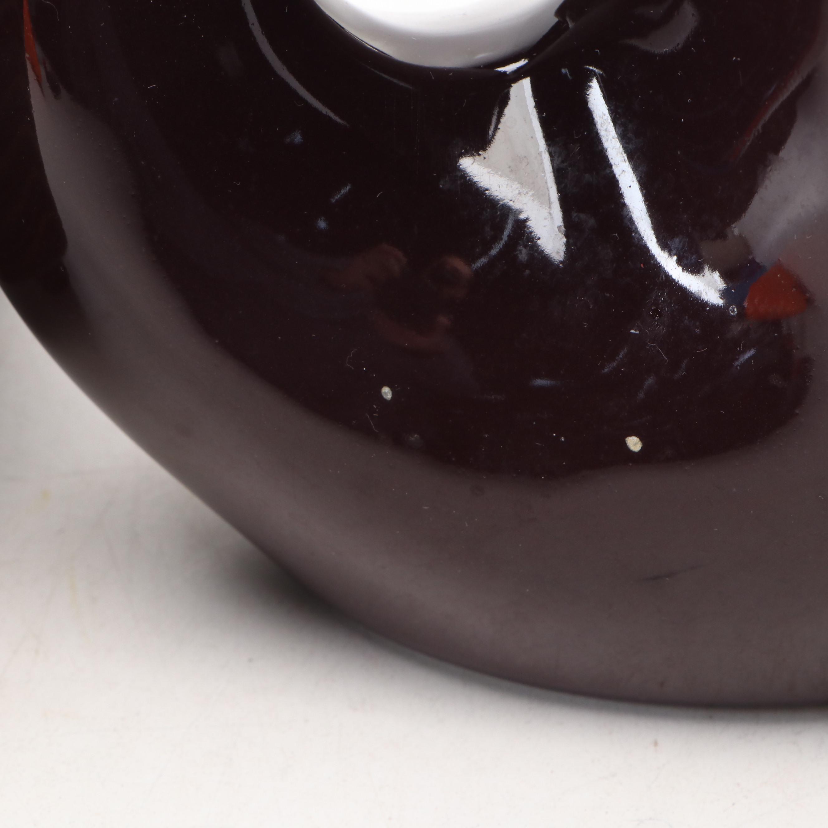 Noritake Ceramic Ram with Other Shell Figurine, Blue Planter and Fish Pitcher