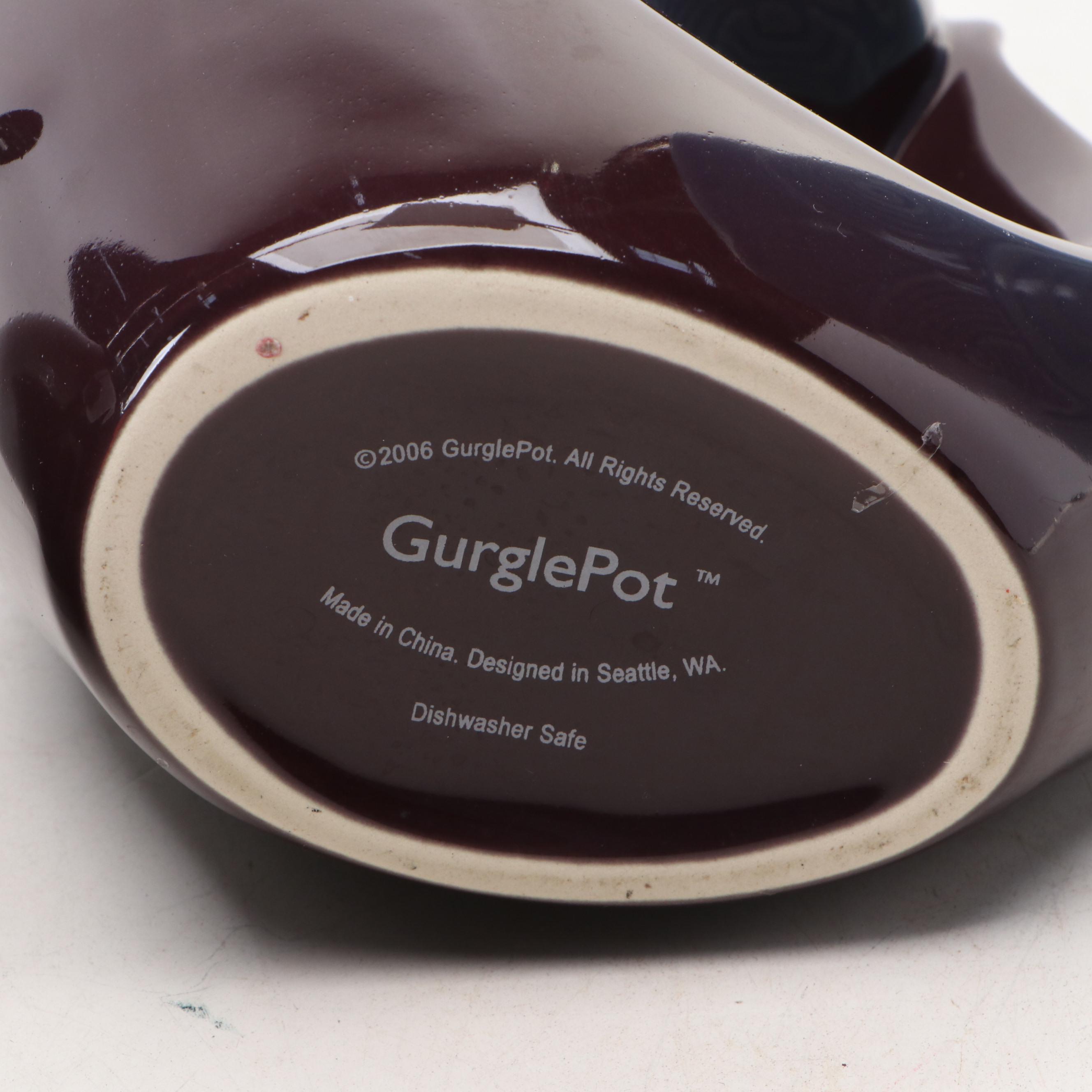 Noritake Ceramic Ram with Other Shell Figurine, Blue Planter and Fish Pitcher