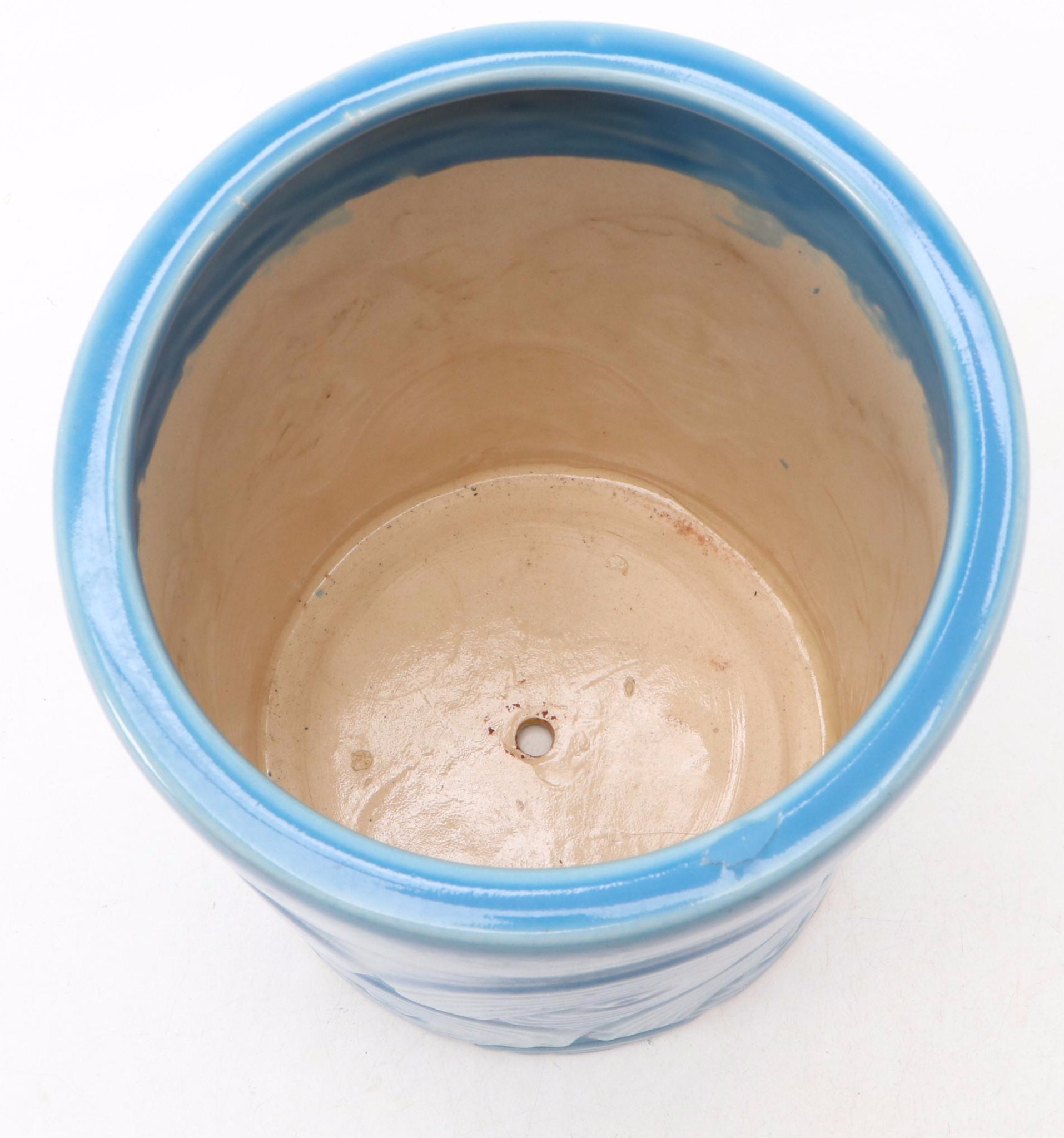 Noritake Ceramic Ram with Other Shell Figurine, Blue Planter and Fish Pitcher