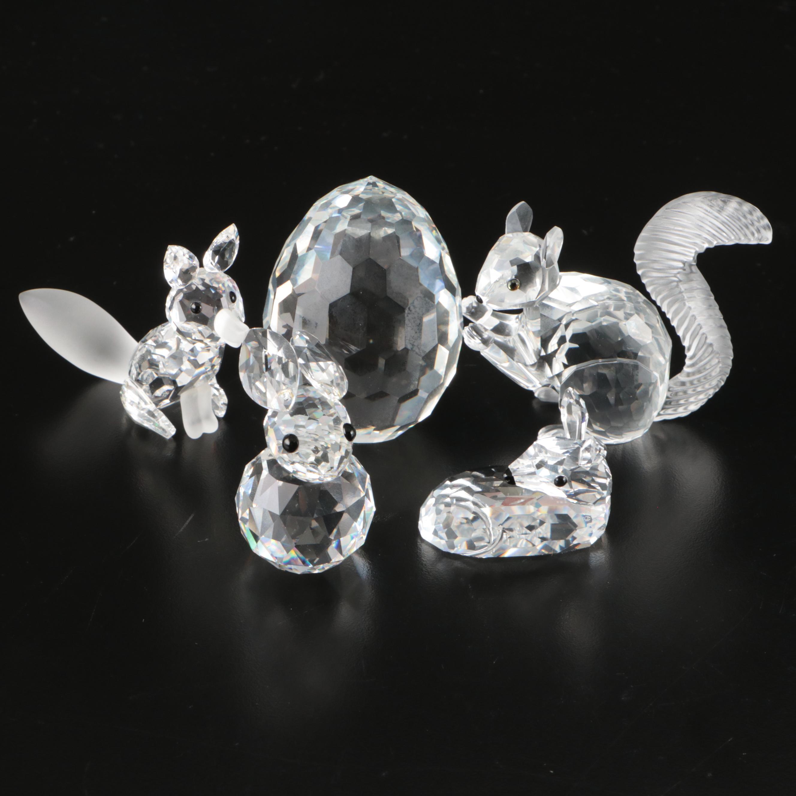 Swarovski Crystal Fox, Squirrel and More Animal Figurines
