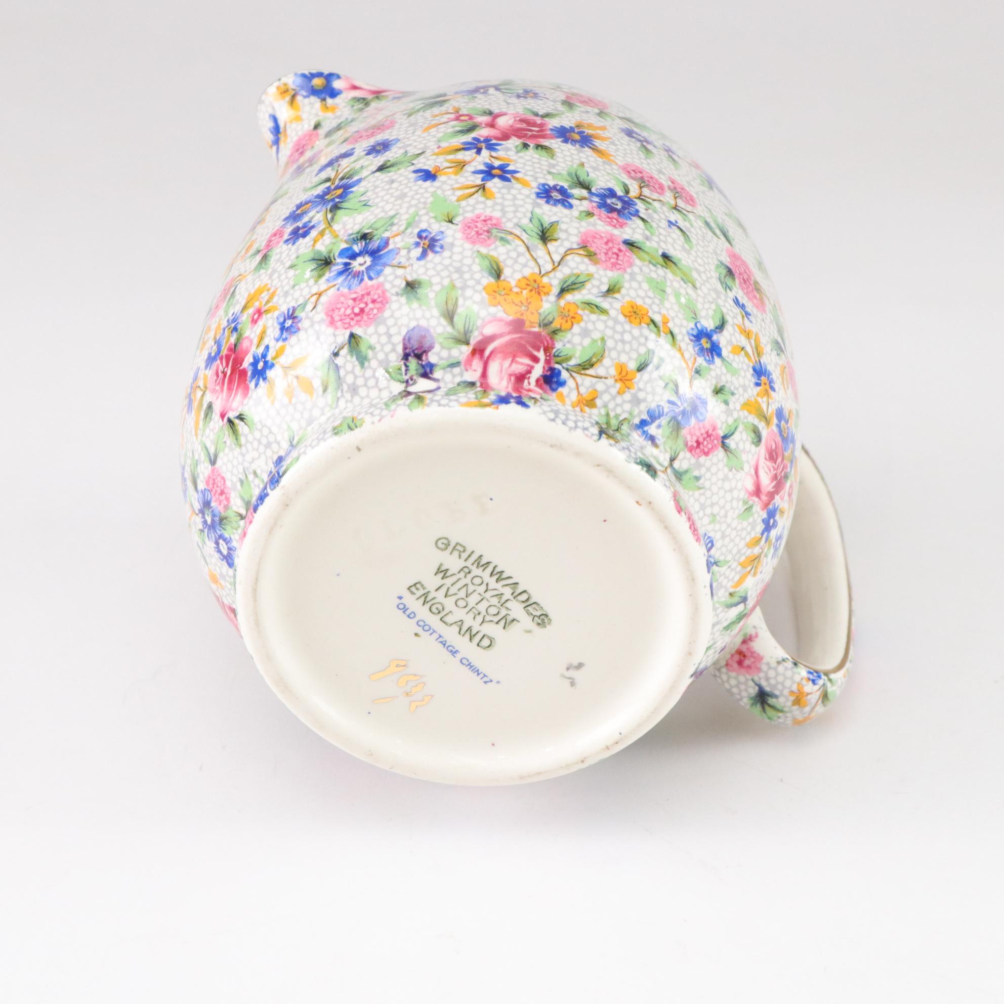 Royal Winton "Old Cottage Chintz" Grimwades Dinnerware, Mid-20th C.