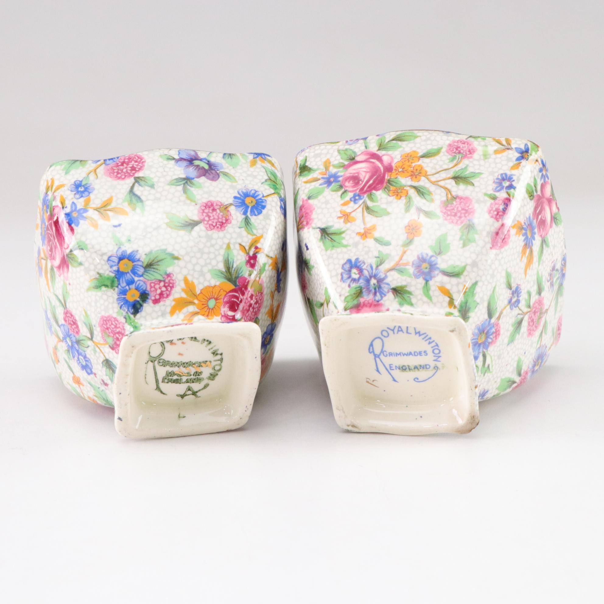 Royal Winton "Old Cottage Chintz" Grimwades Dinnerware, Mid-20th C.