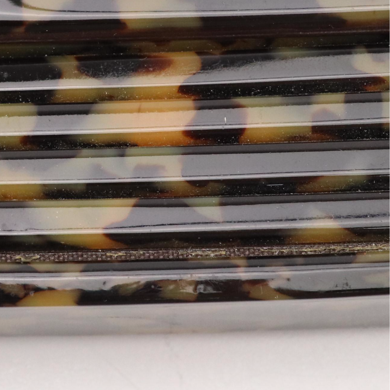 Tory Burch Kerry Tortoise Resin Front-Flap Clutch