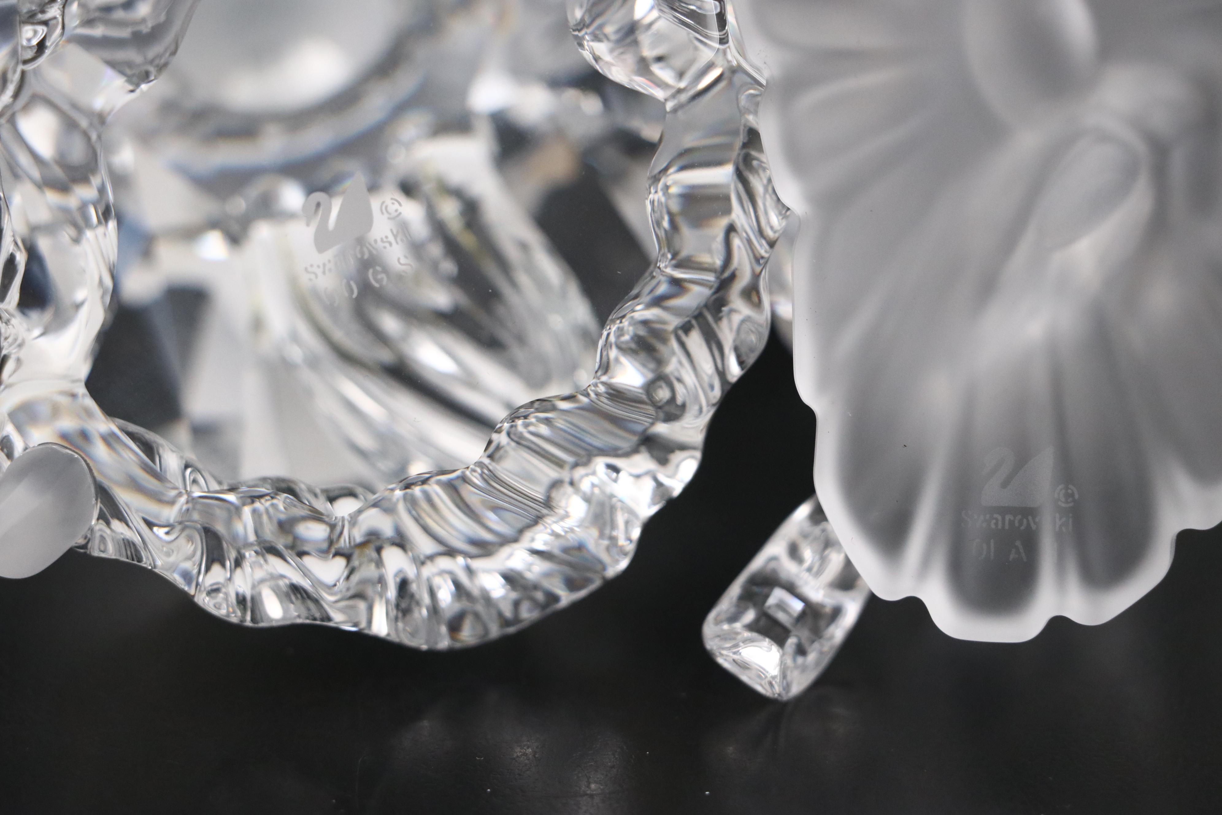 Swarovski Crystal Masquerade Figurines with Stands and Plaques