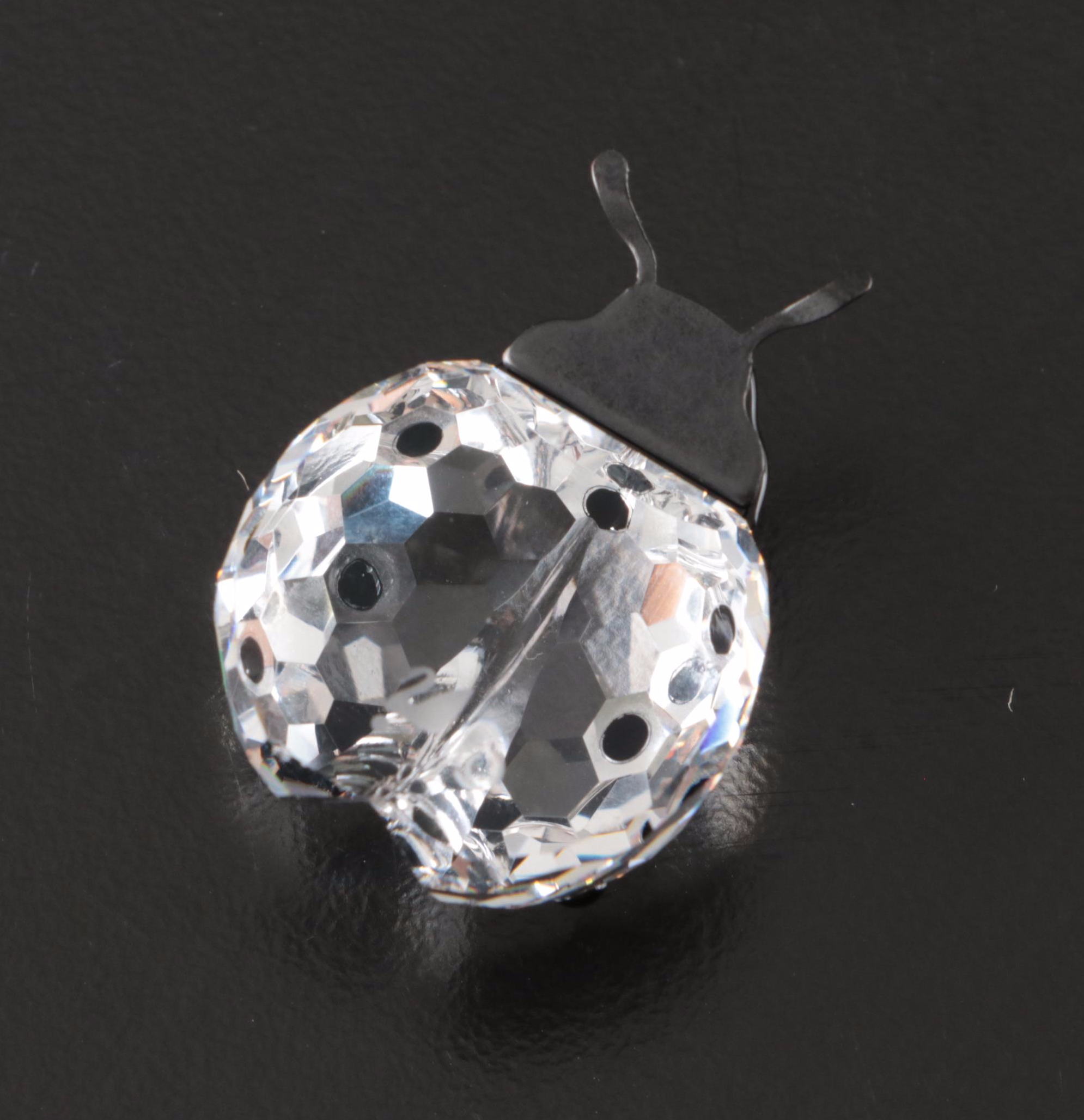 Swarovski Crystal Animal and Nature Figurines with Mirrored Stand