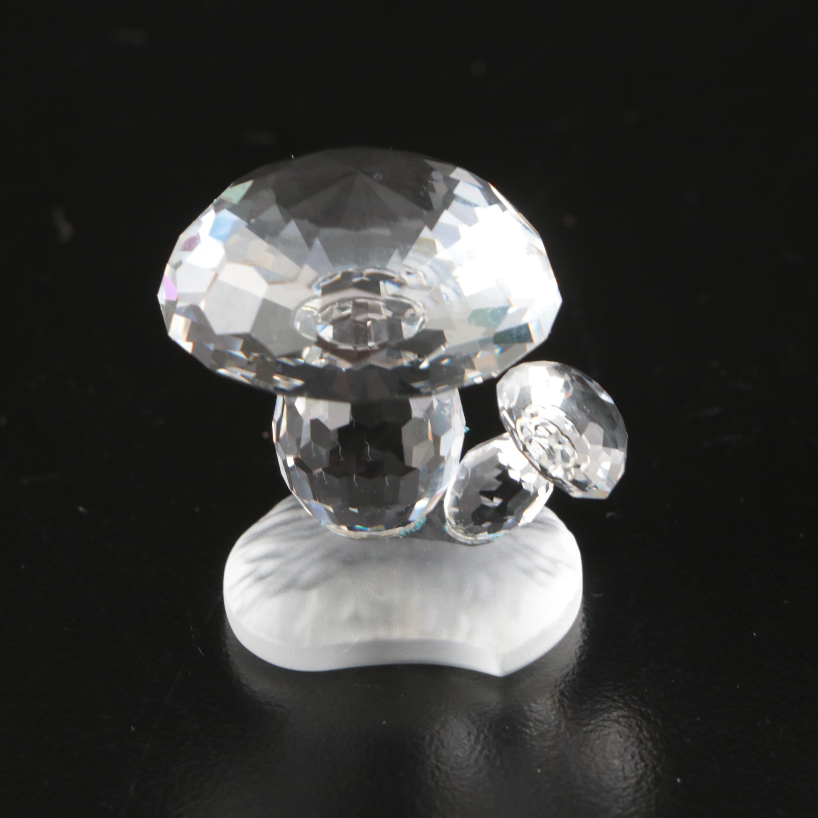 Swarovski Crystal Animal and Nature Figurines with Mirrored Stand