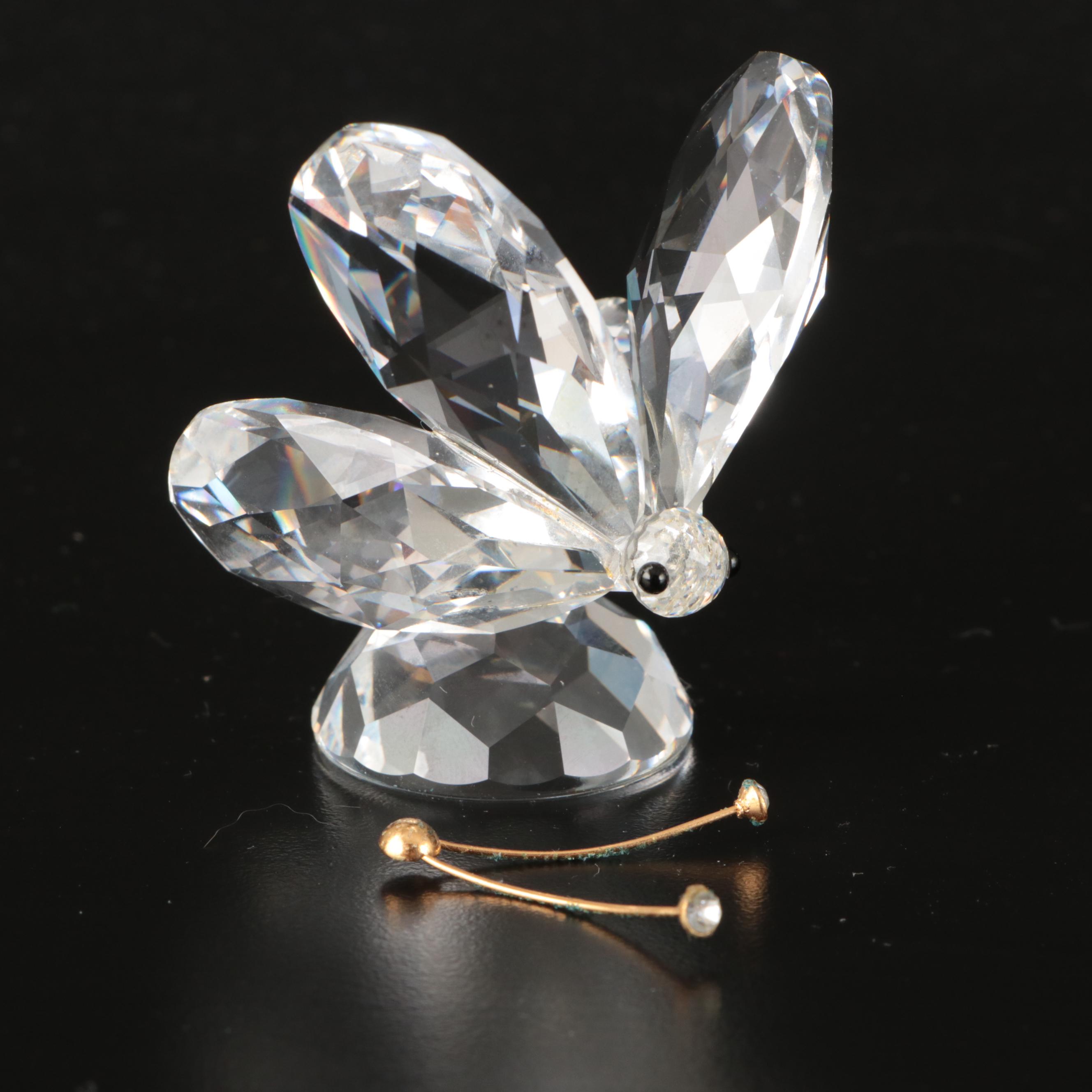 Swarovski Crystal Animal and Nature Figurines with Mirrored Stand