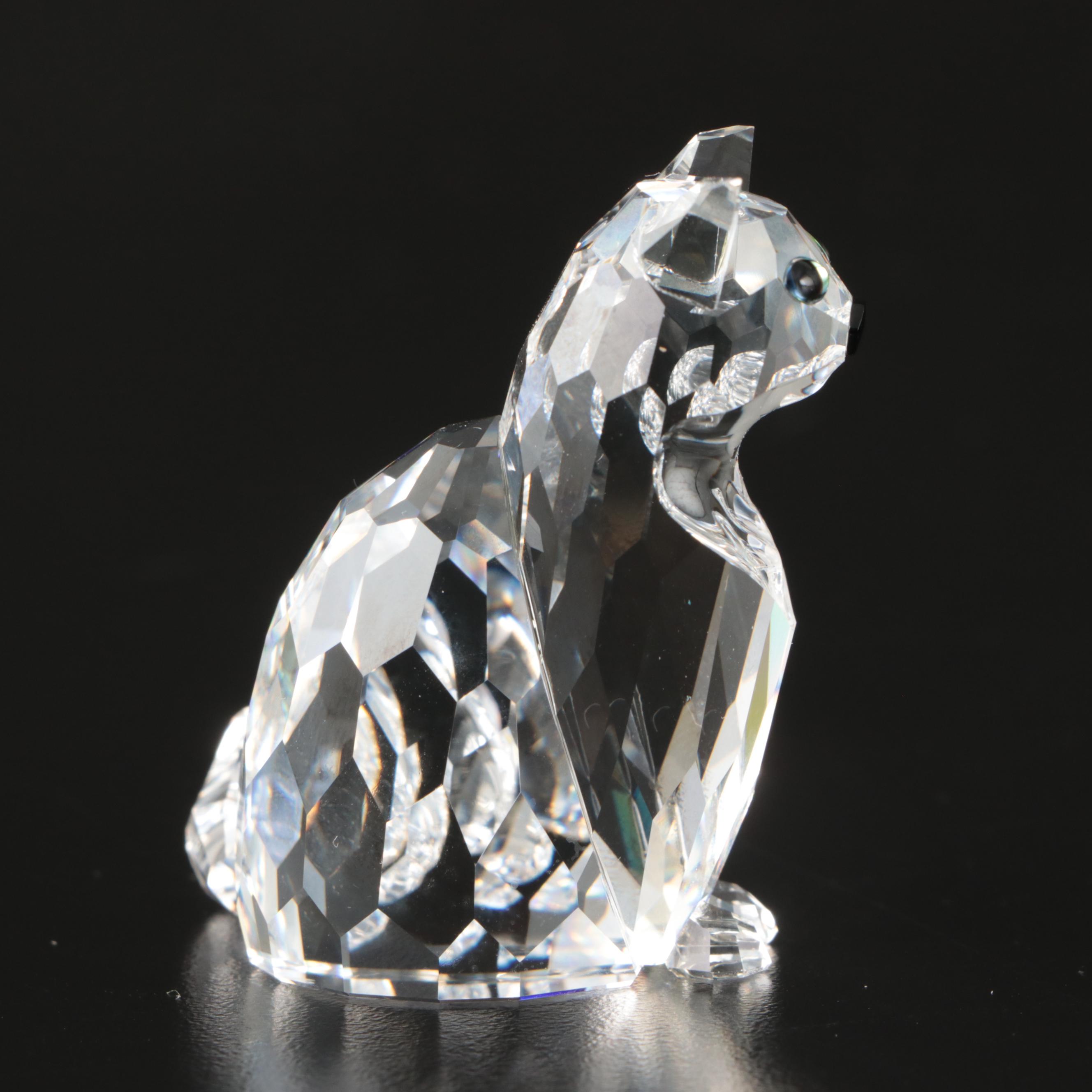 Swarovski Crystal Animal and Nature Figurines with Mirrored Stand