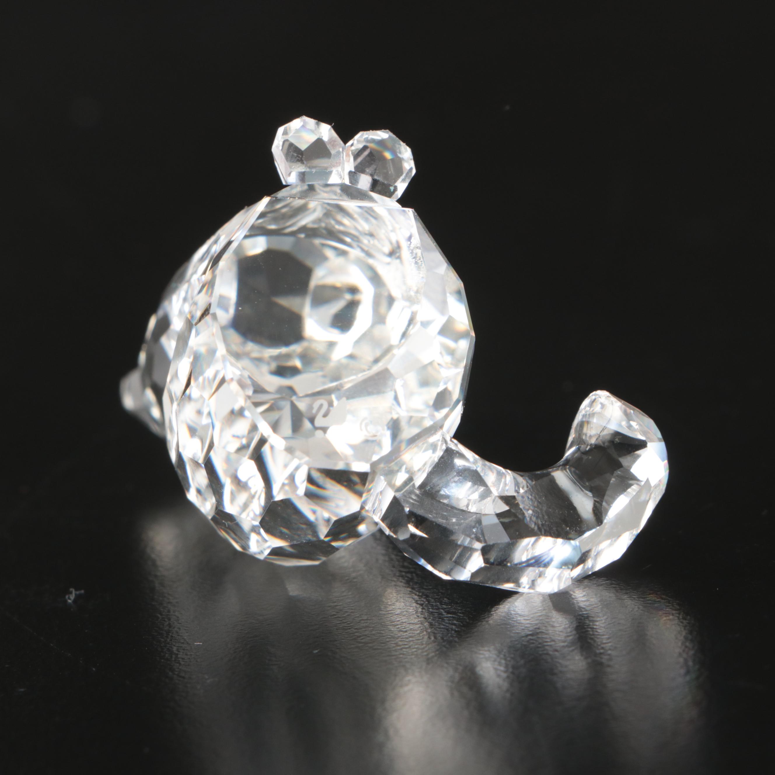 Swarovski Crystal Animal and Nature Figurines with Mirrored Stand