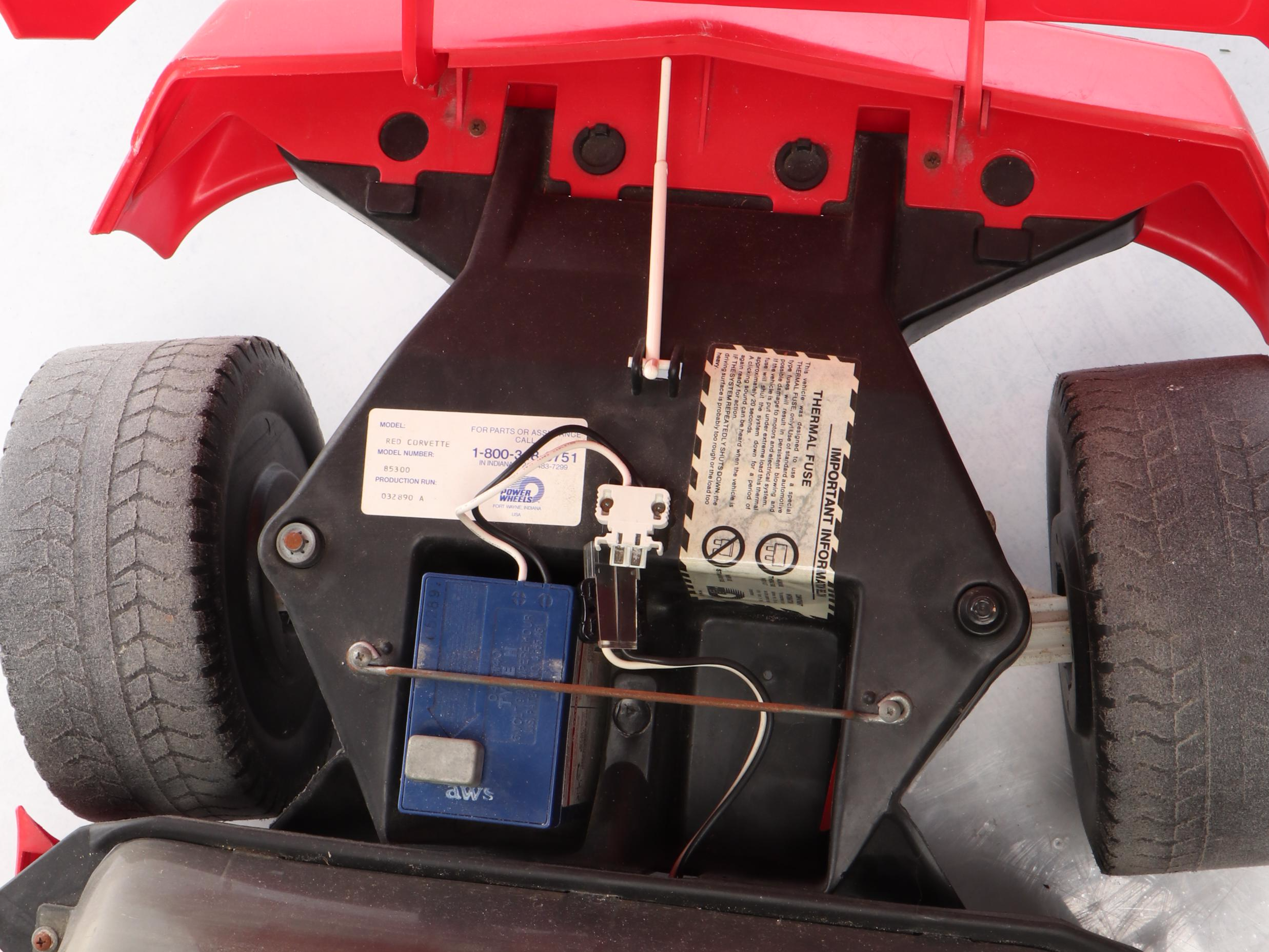 Power Wheels Model 85300 Red Corvette Ride-On Toy