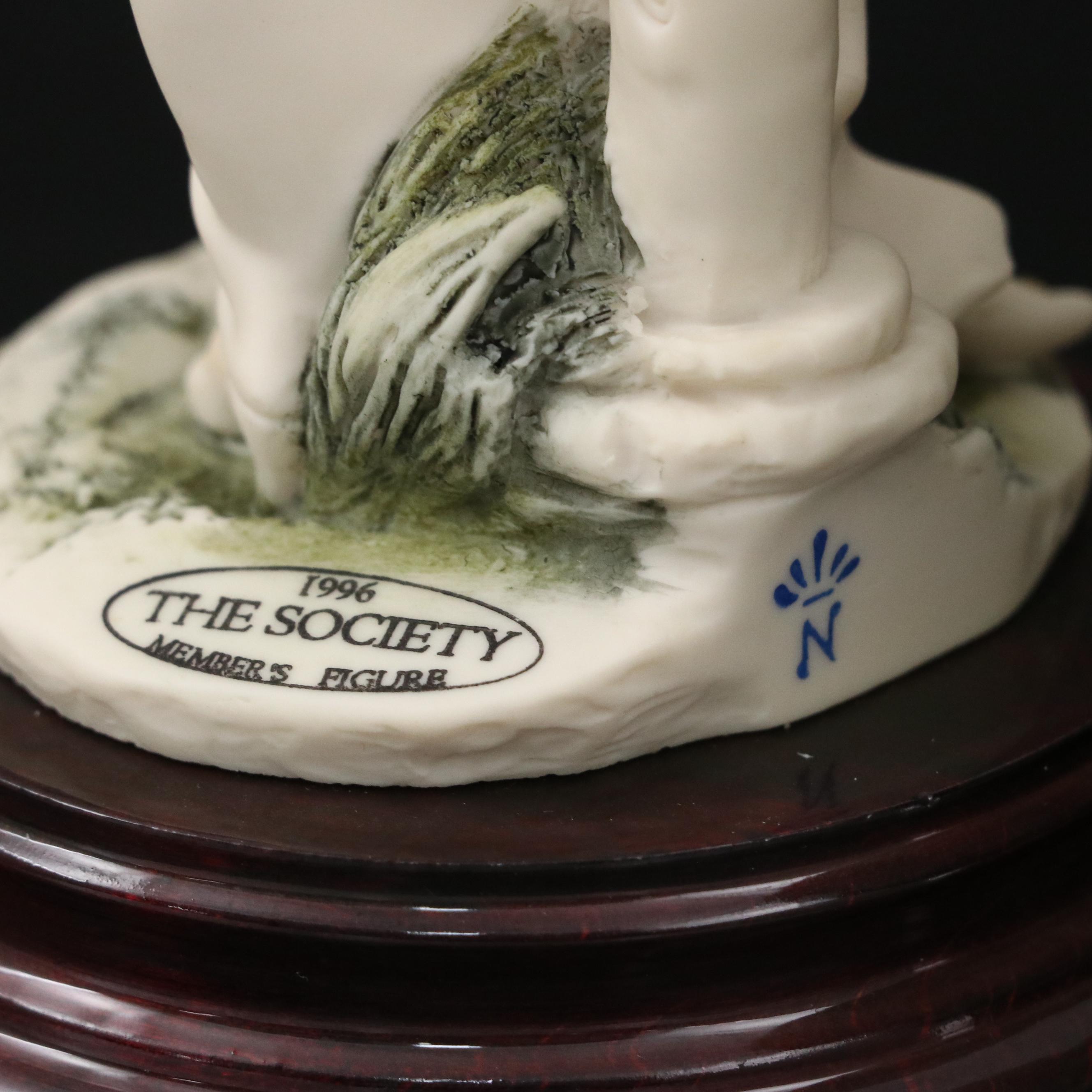 Giuseppe Armani "Lady Jane" and "Arianna" Porcelain Figurines with Wood Bases