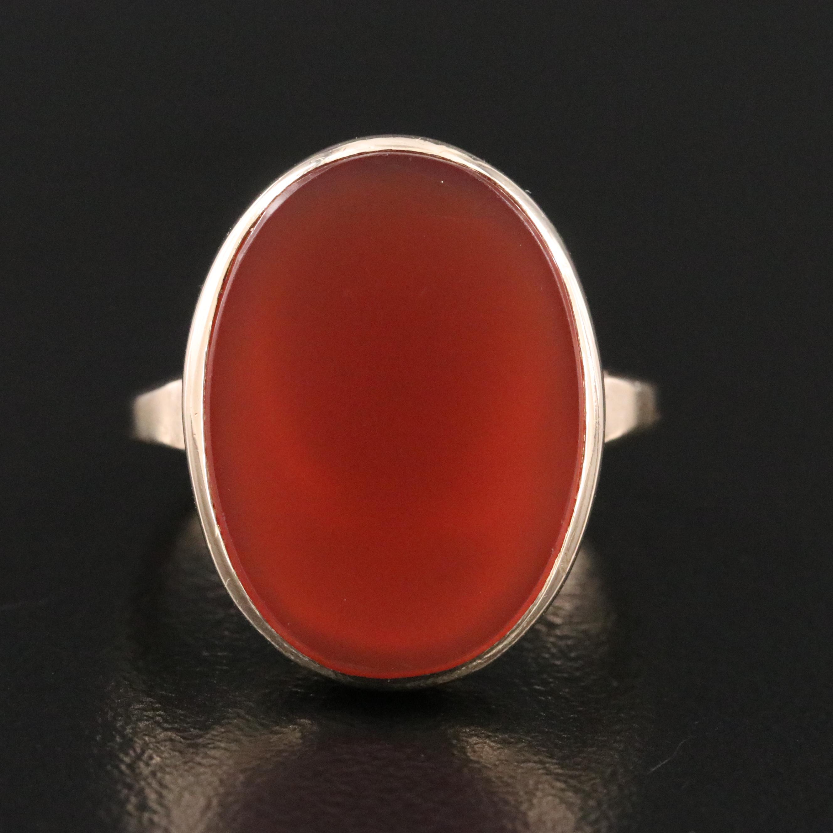 10K Carnelian Ring