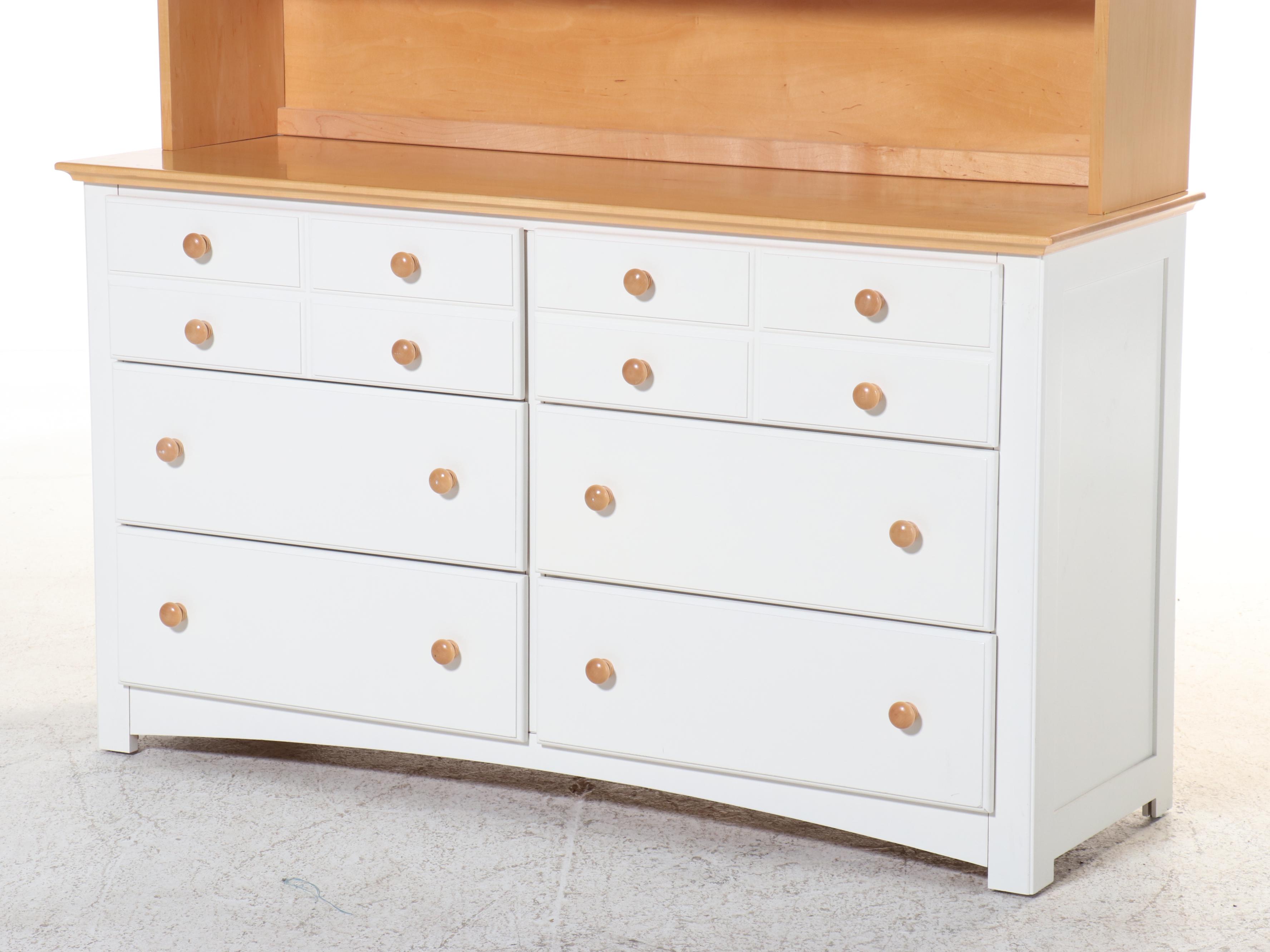 Child Craft Industries Parcel-Painted Maple Dresser with Hutch