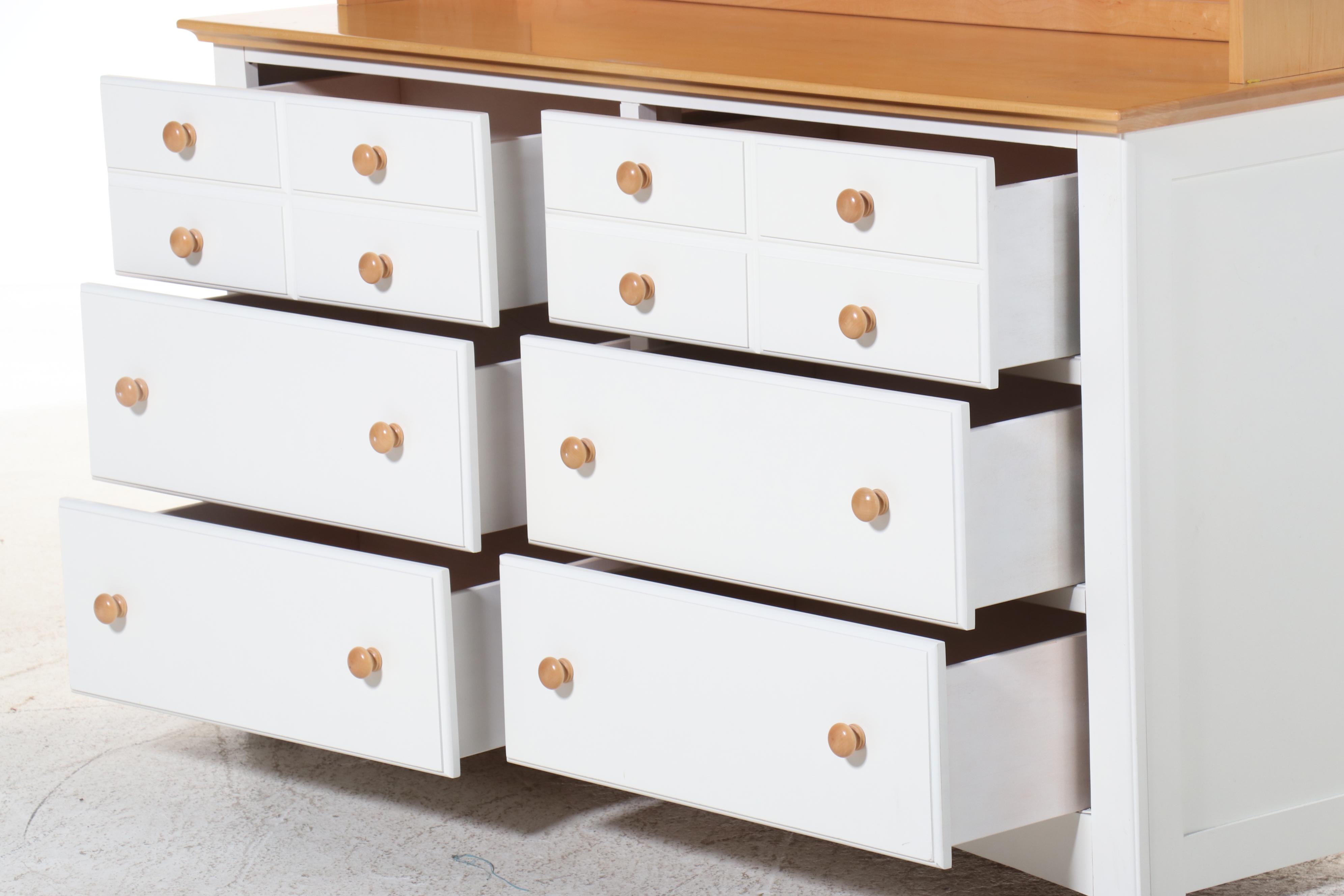 Child Craft Industries Parcel-Painted Maple Dresser with Hutch