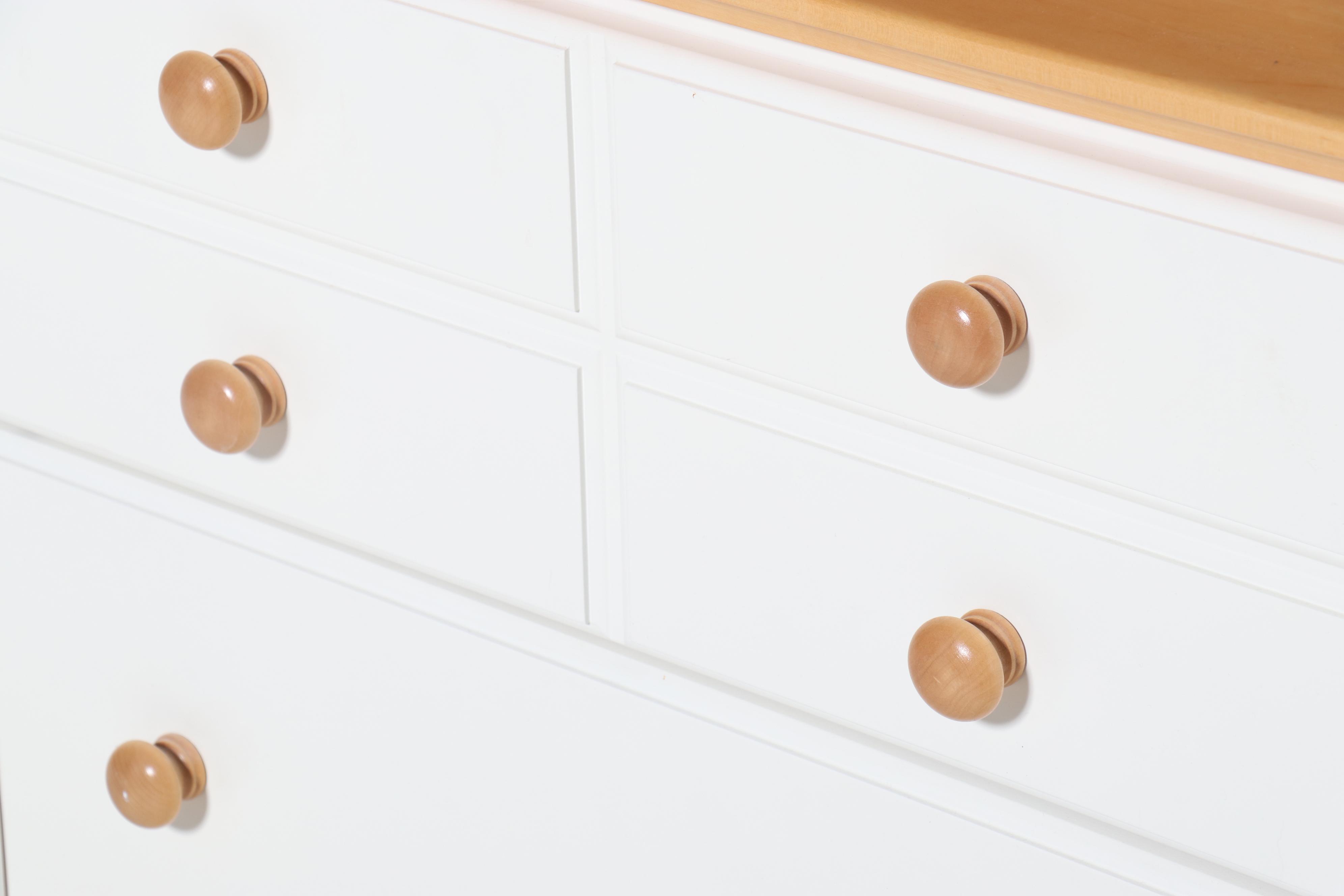 Child Craft Industries Parcel-Painted Maple Dresser with Hutch