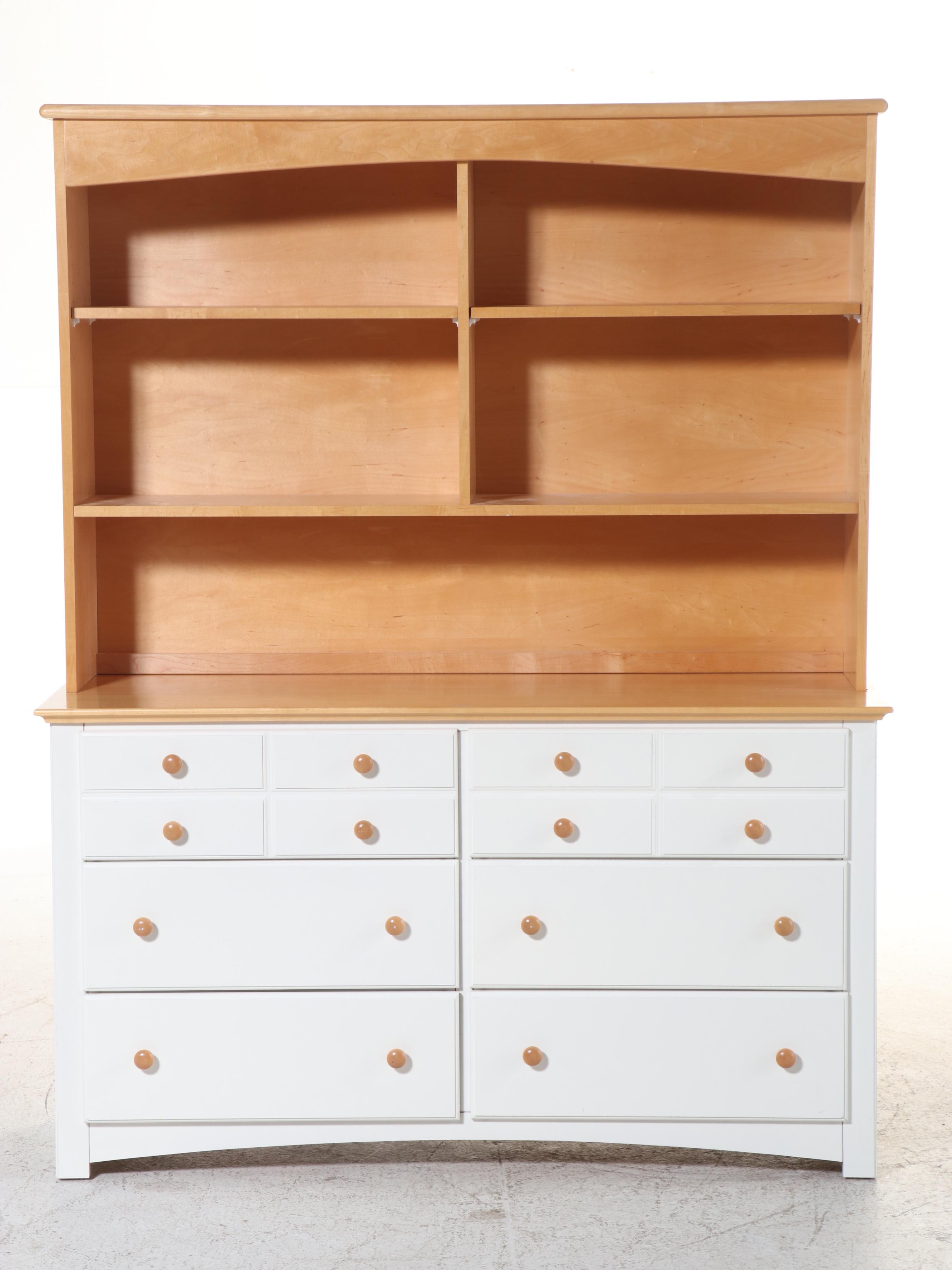 Child Craft Industries Parcel-Painted Maple Dresser with Hutch