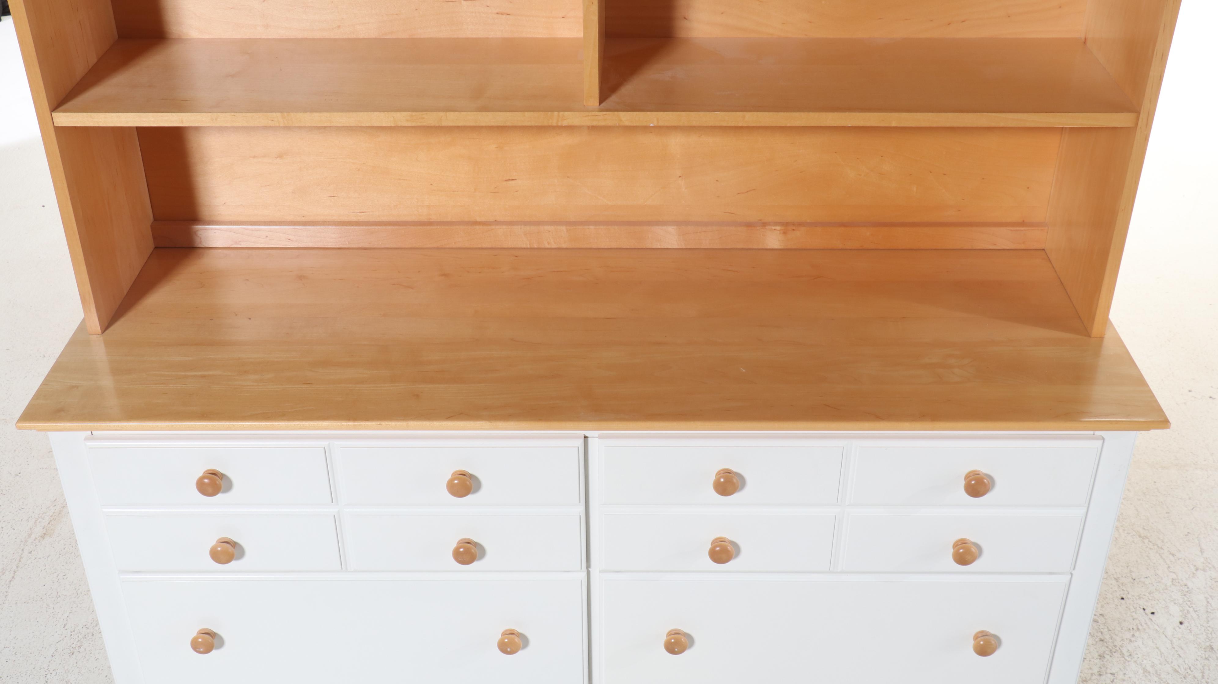 Child Craft Industries Parcel-Painted Maple Dresser with Hutch