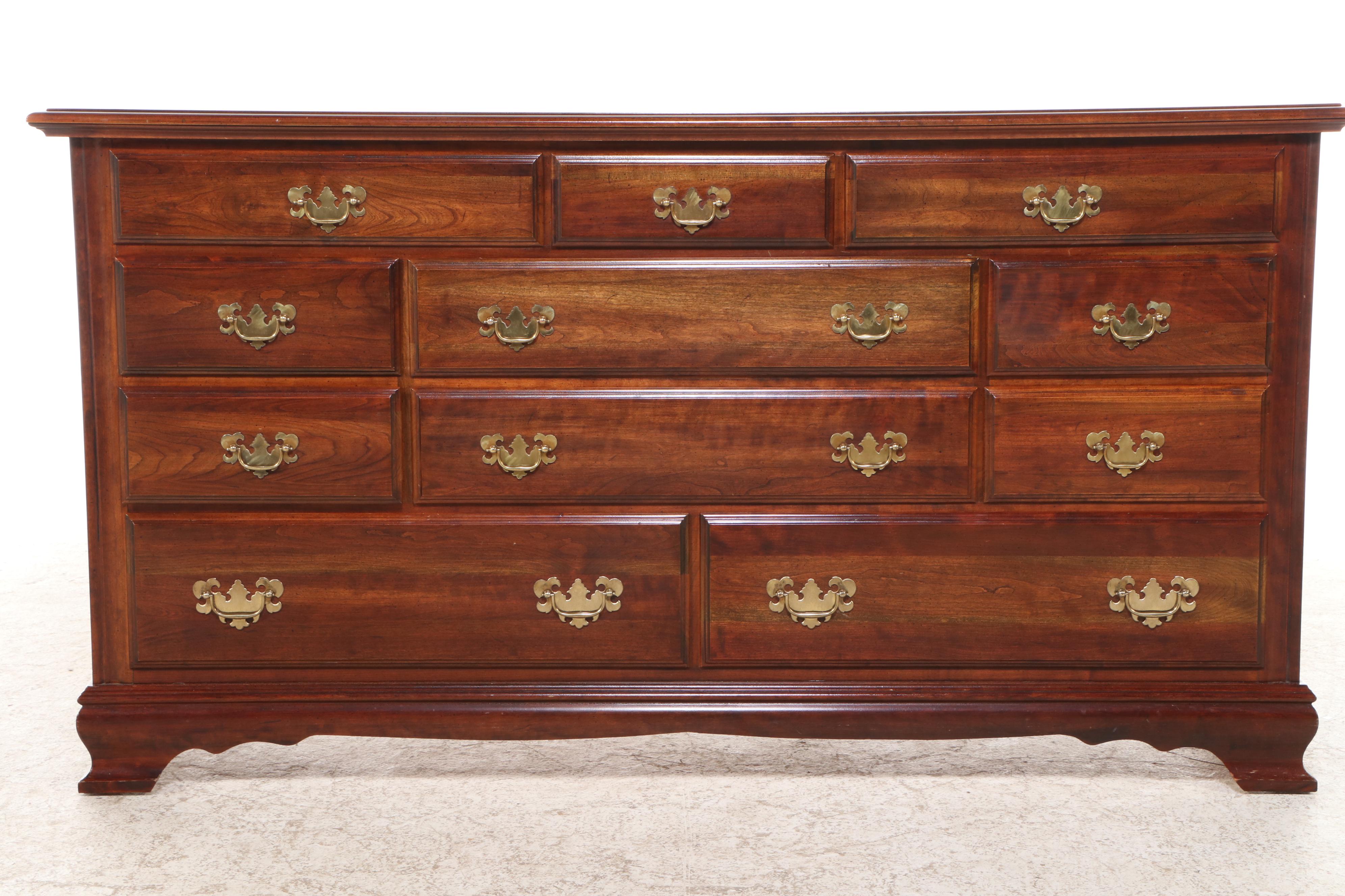 Federal Style Cherry Dresser with Mirror