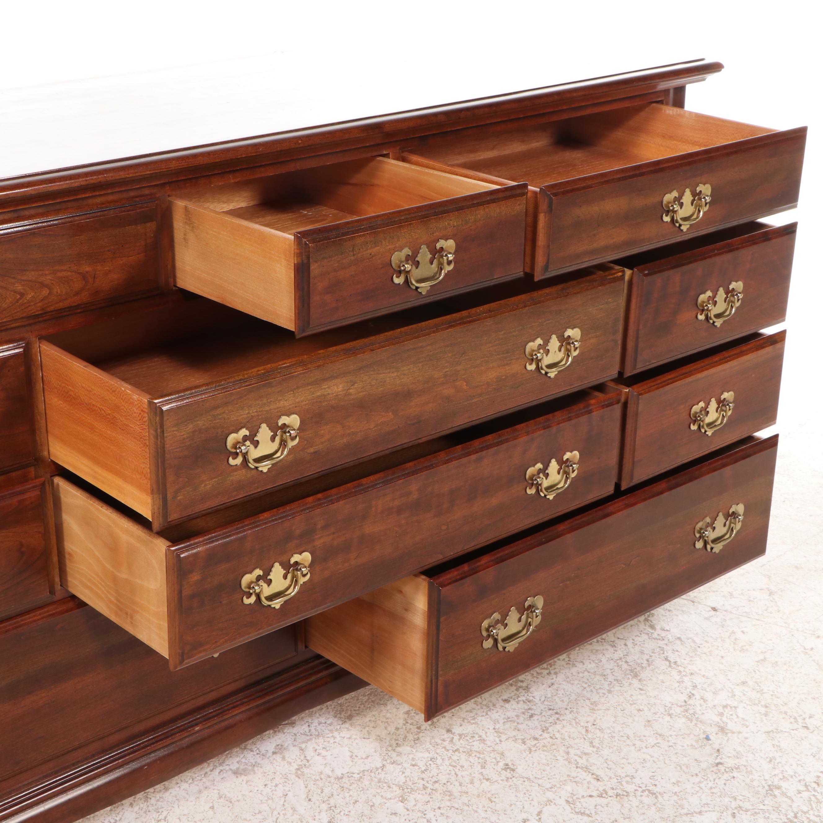 Federal Style Cherry Dresser with Mirror