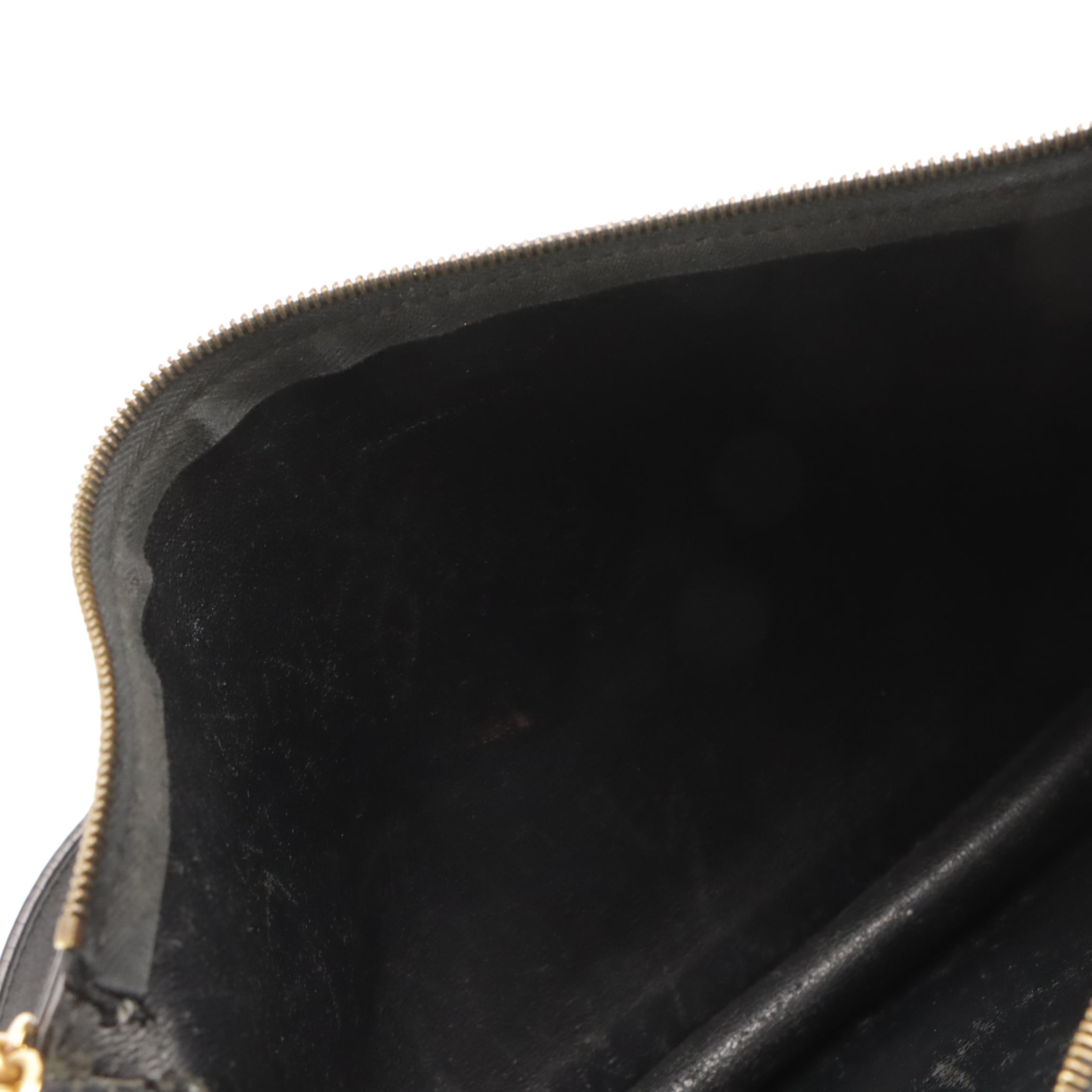 Céline Tricolor Leather Pocket Envelope Clutch on Chain
