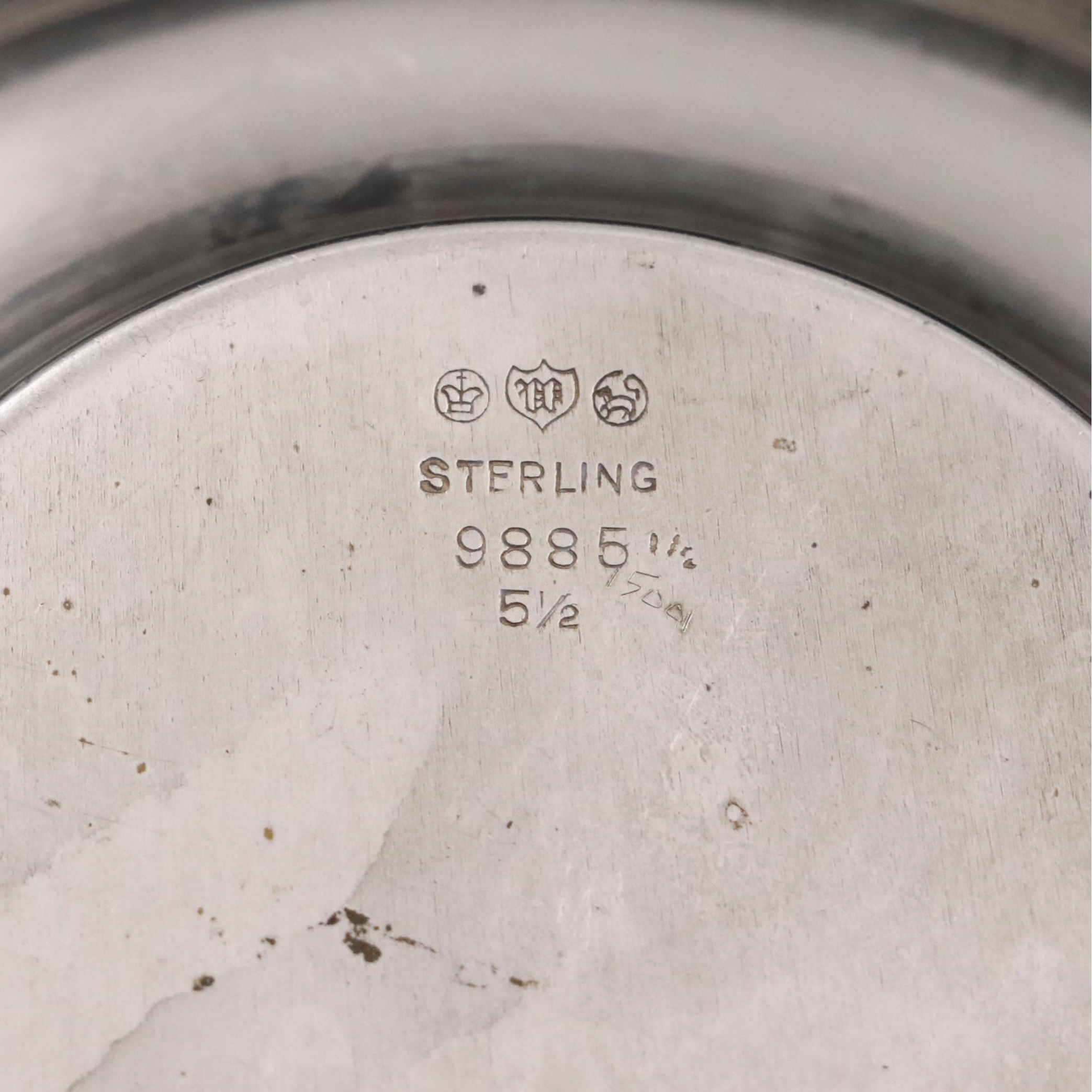 Watson Sterling Silver Pierced Bonbon Basket and Other Table Accessories