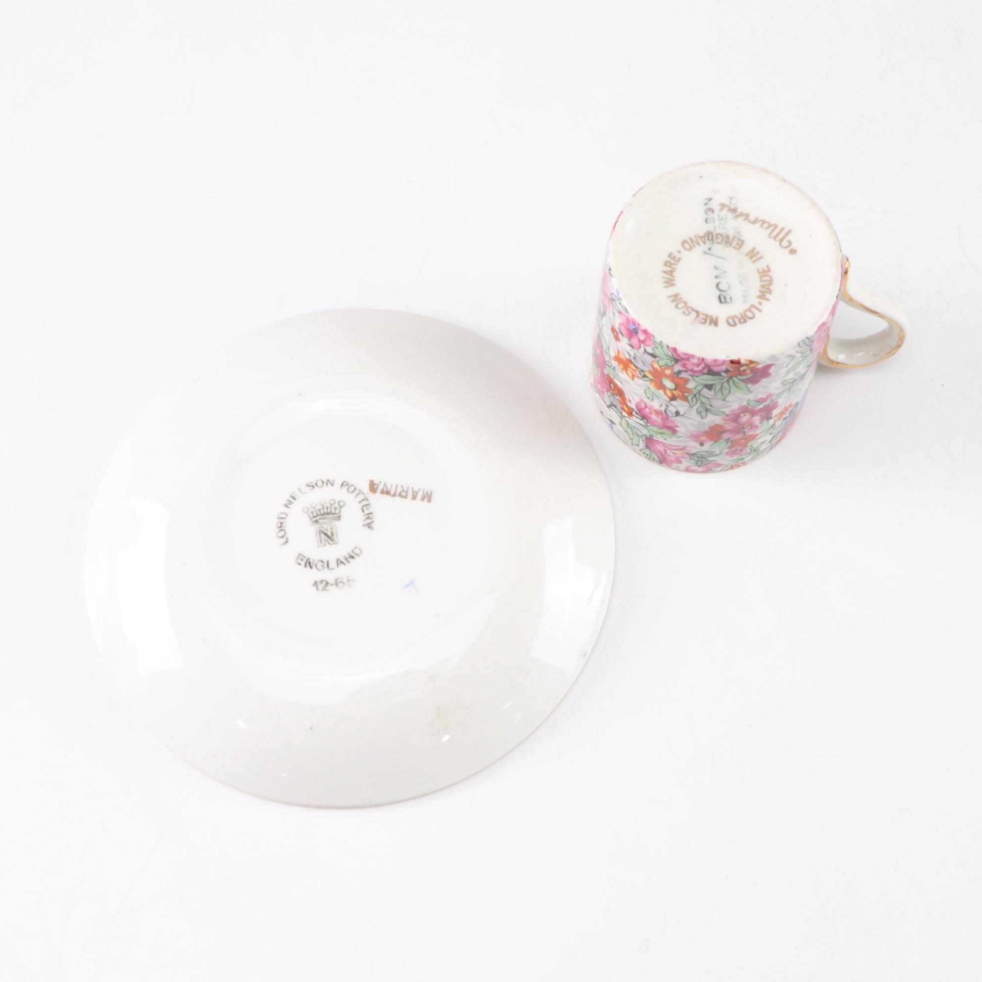 Lord Nelson Ware "Marina" with Other Chintz Pattern Tableware and Accessories