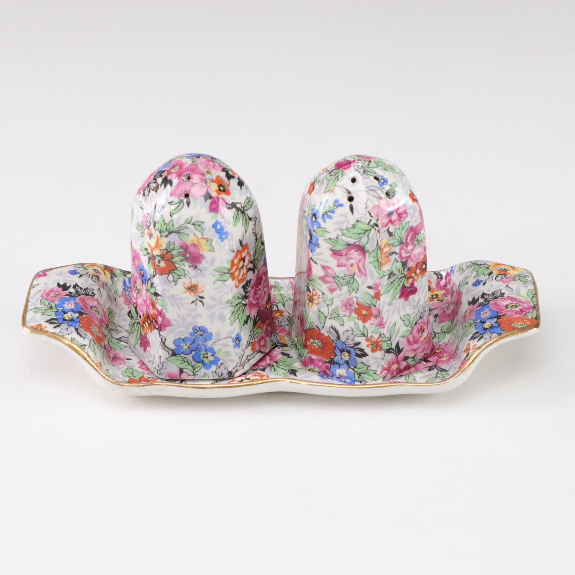 Lord Nelson Ware "Marina" with Other Chintz Pattern Tableware and Accessories