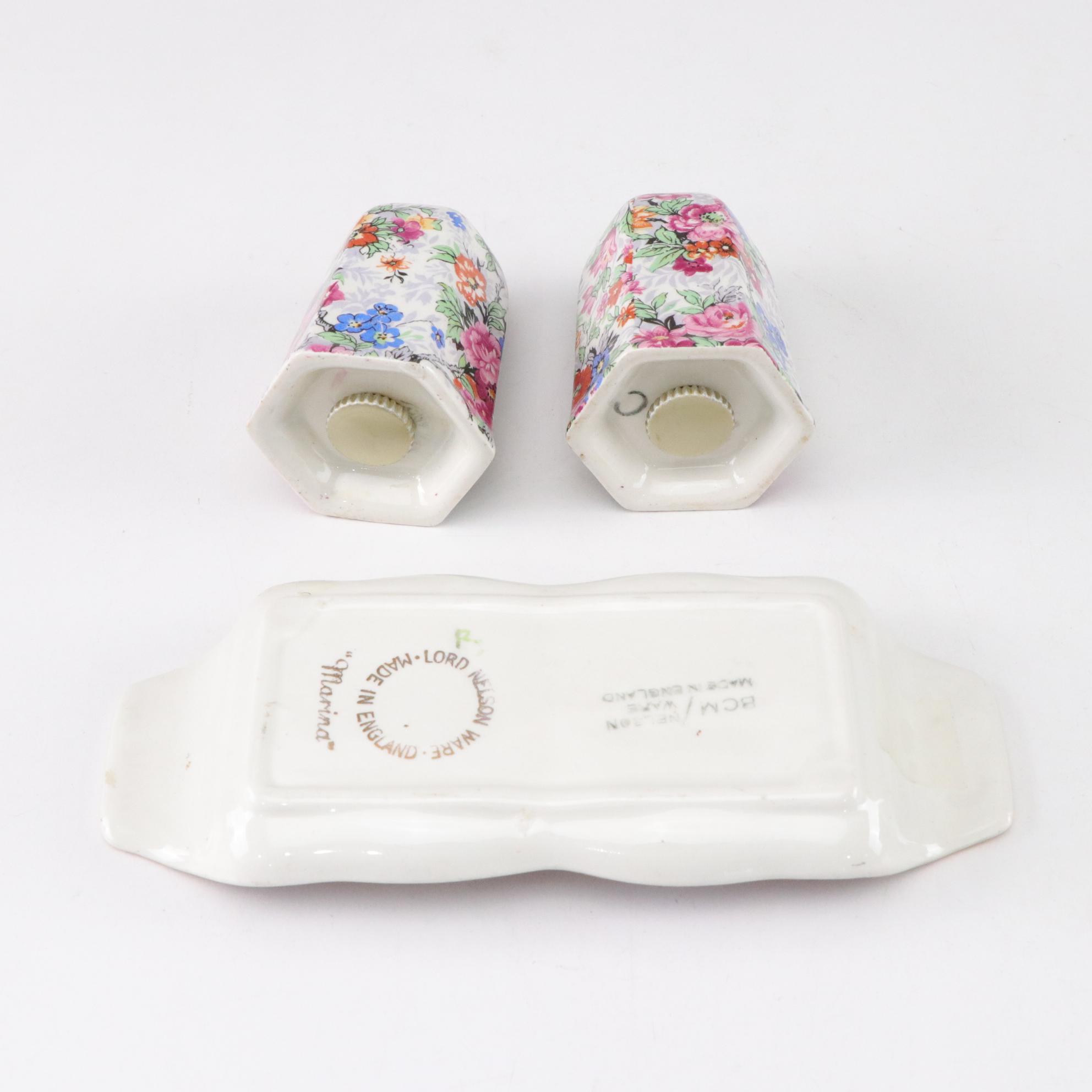 Lord Nelson Ware "Marina" with Other Chintz Pattern Tableware and Accessories