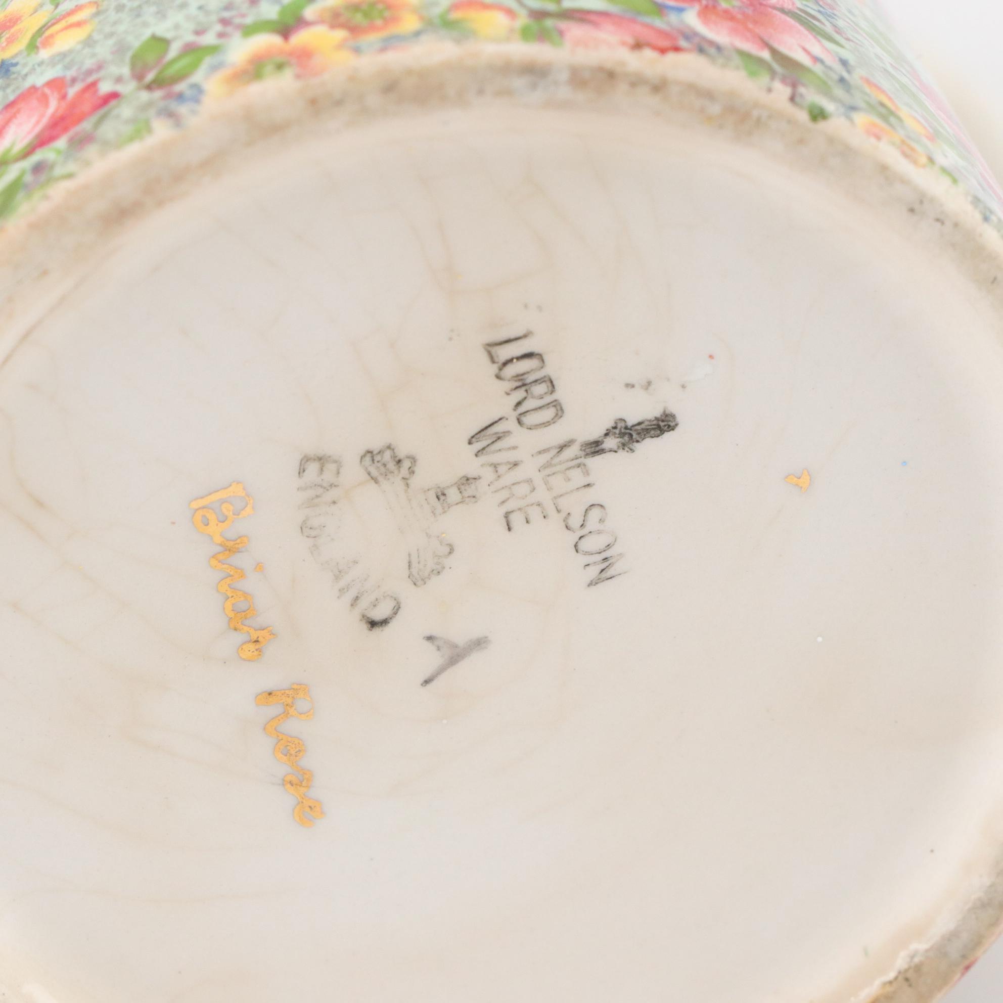 Lord Nelson Ware "Marina" with Other Chintz Pattern Tableware and Accessories