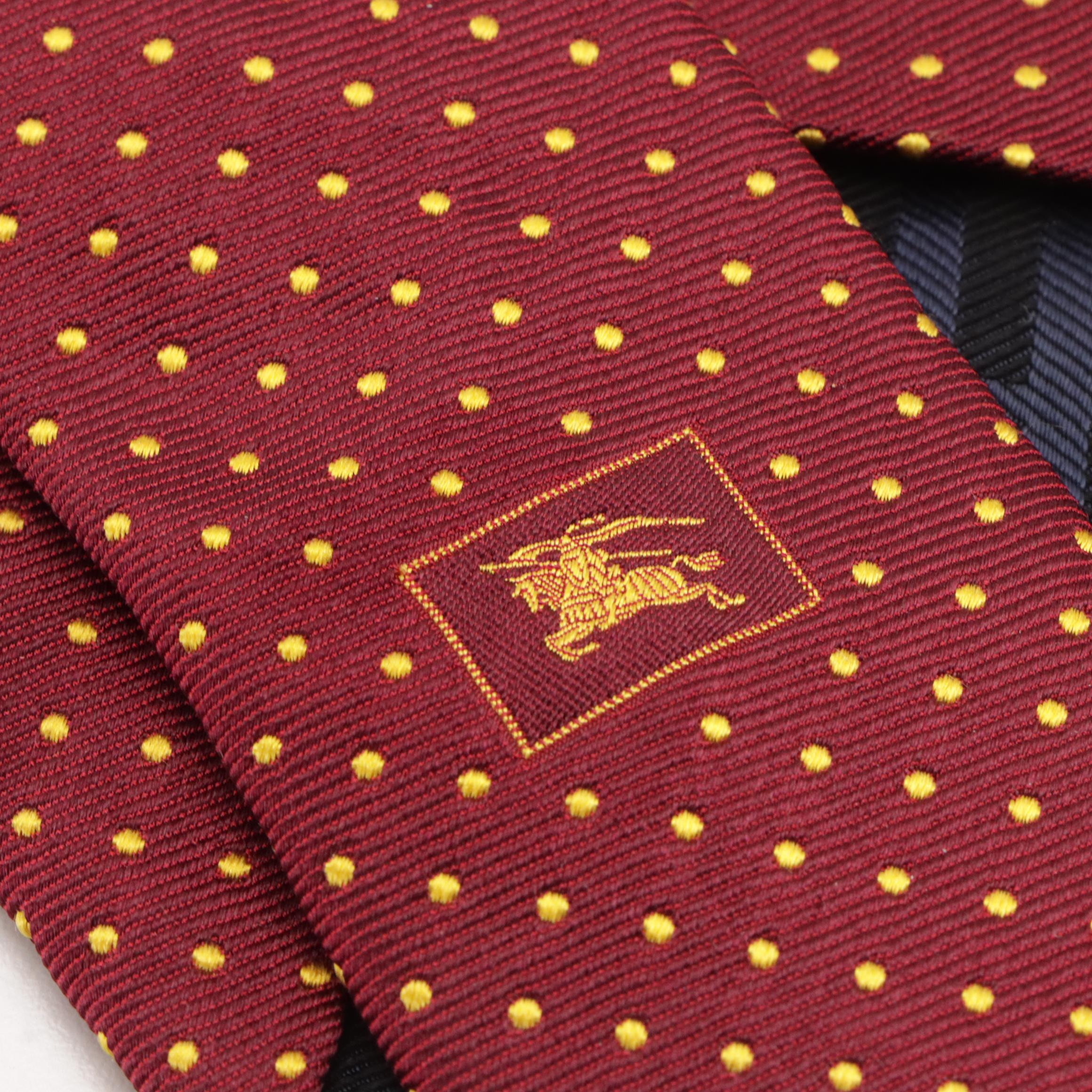 Burberry Dot Pattern Necktie in Silk Jacquard