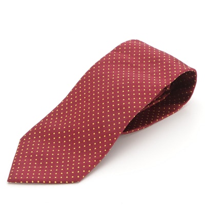 Burberry Dot Pattern Necktie in Silk Jacquard Burberry Dot Pattern Necktie in Silk Jacquard