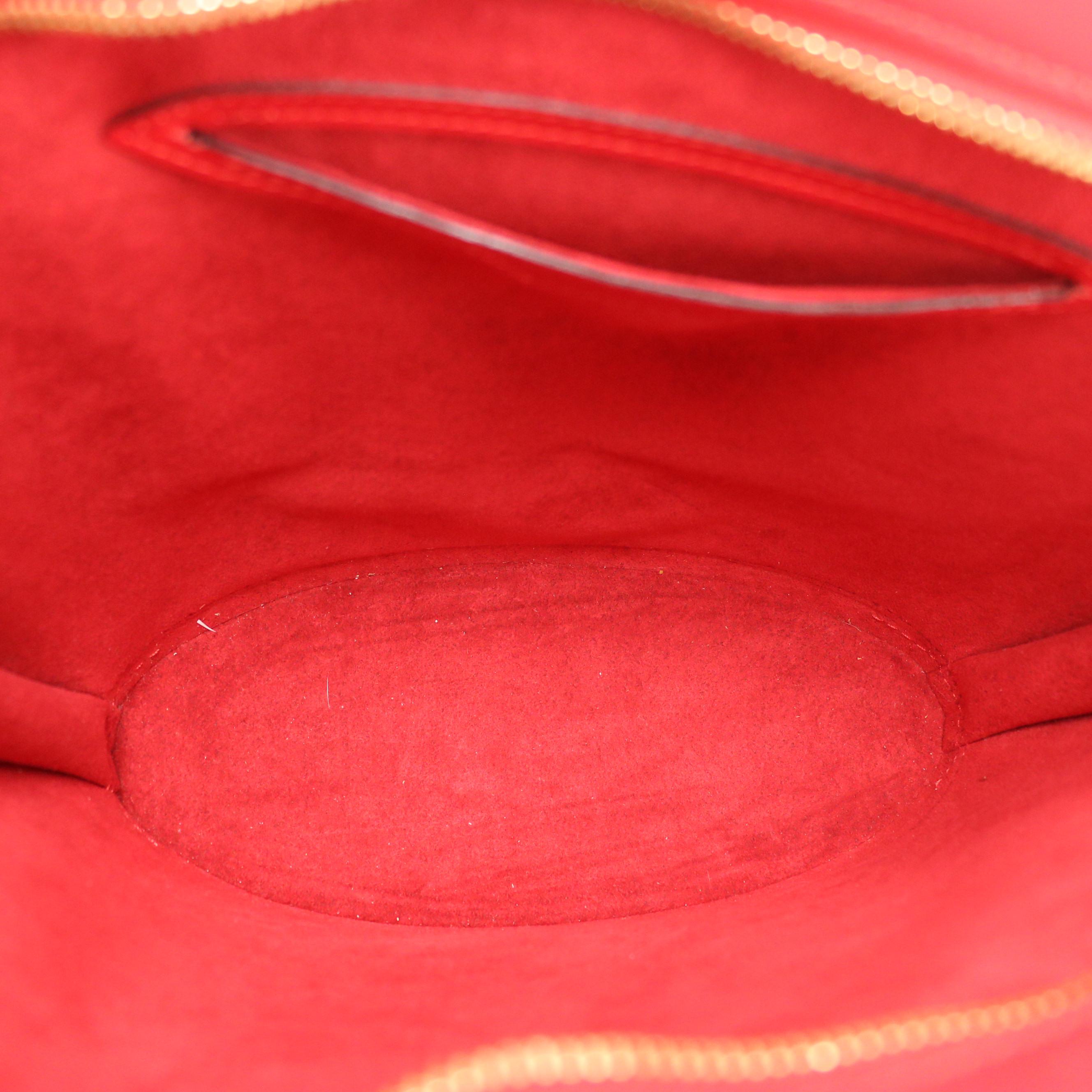 Louis Vuitton Saint Jacques PM Shoulder Bag in Red Epi Leather