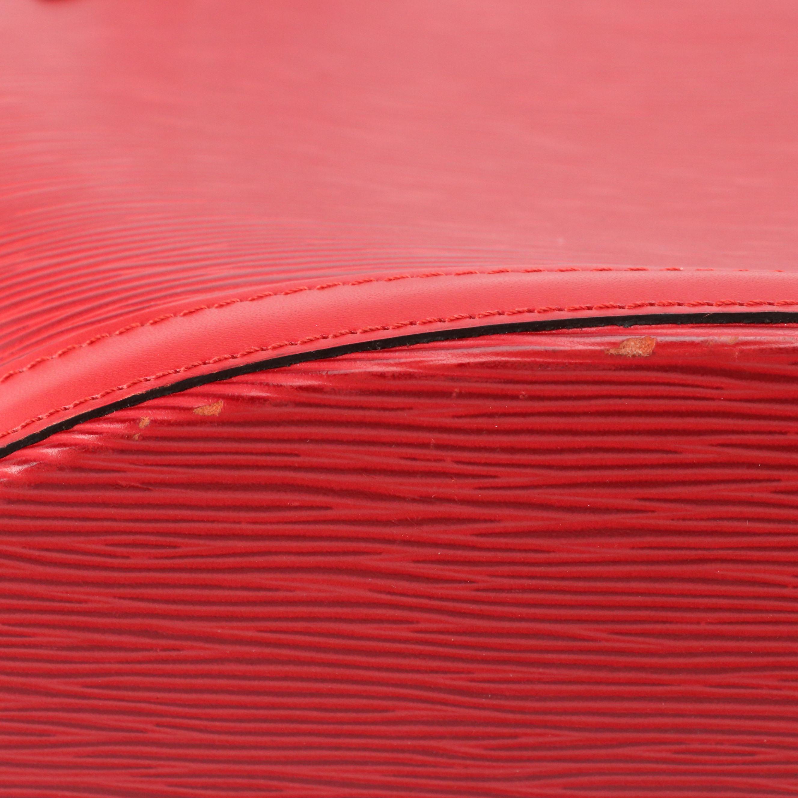 Louis Vuitton Saint Jacques PM Shoulder Bag in Red Epi Leather