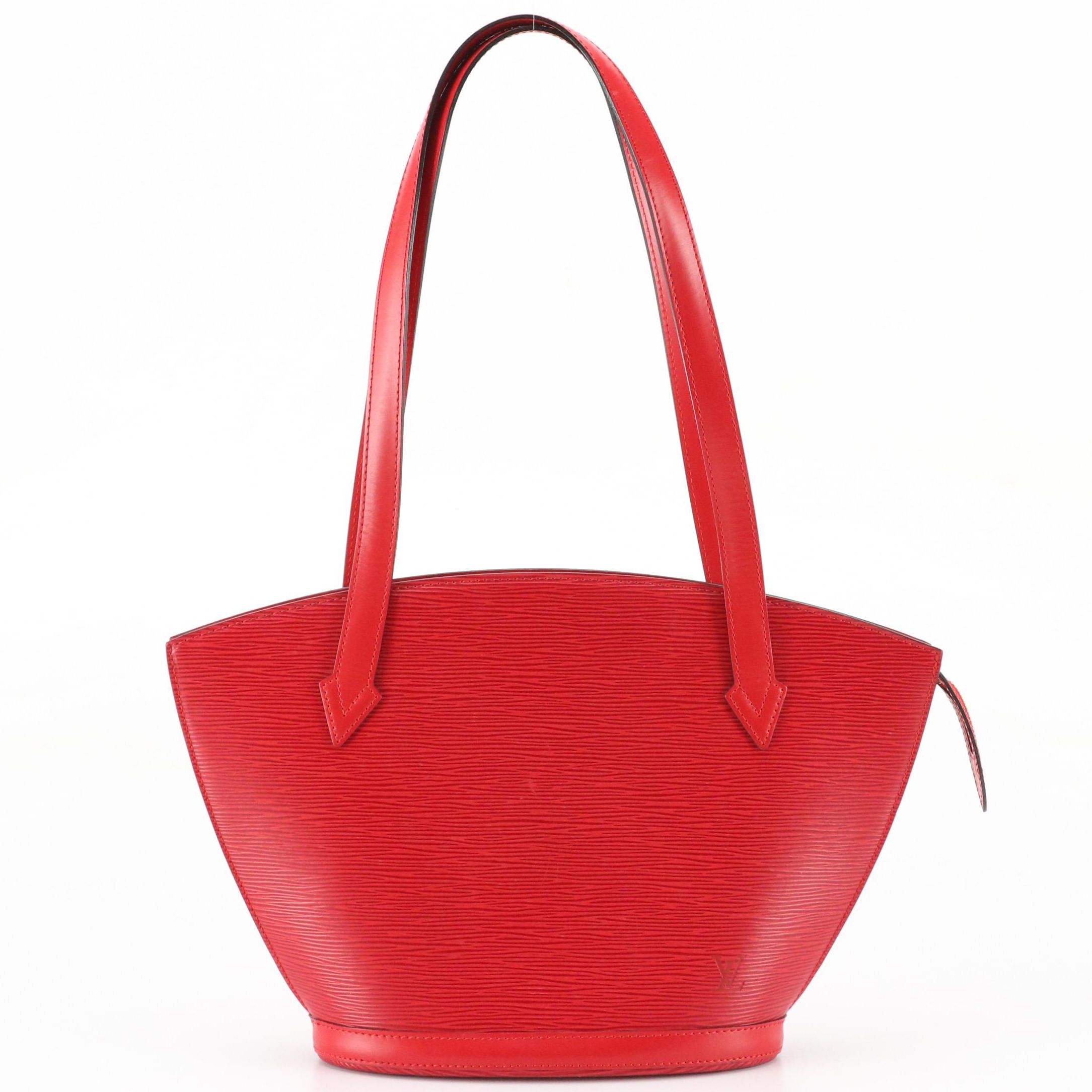 Louis Vuitton Saint Jacques PM Shoulder Bag in Red Epi Leather